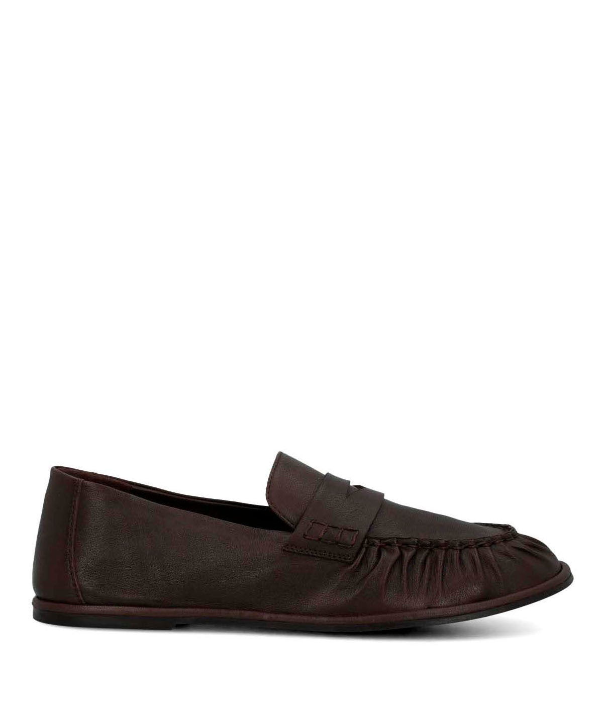 Mocasin Cuero Mujer Ninna Café