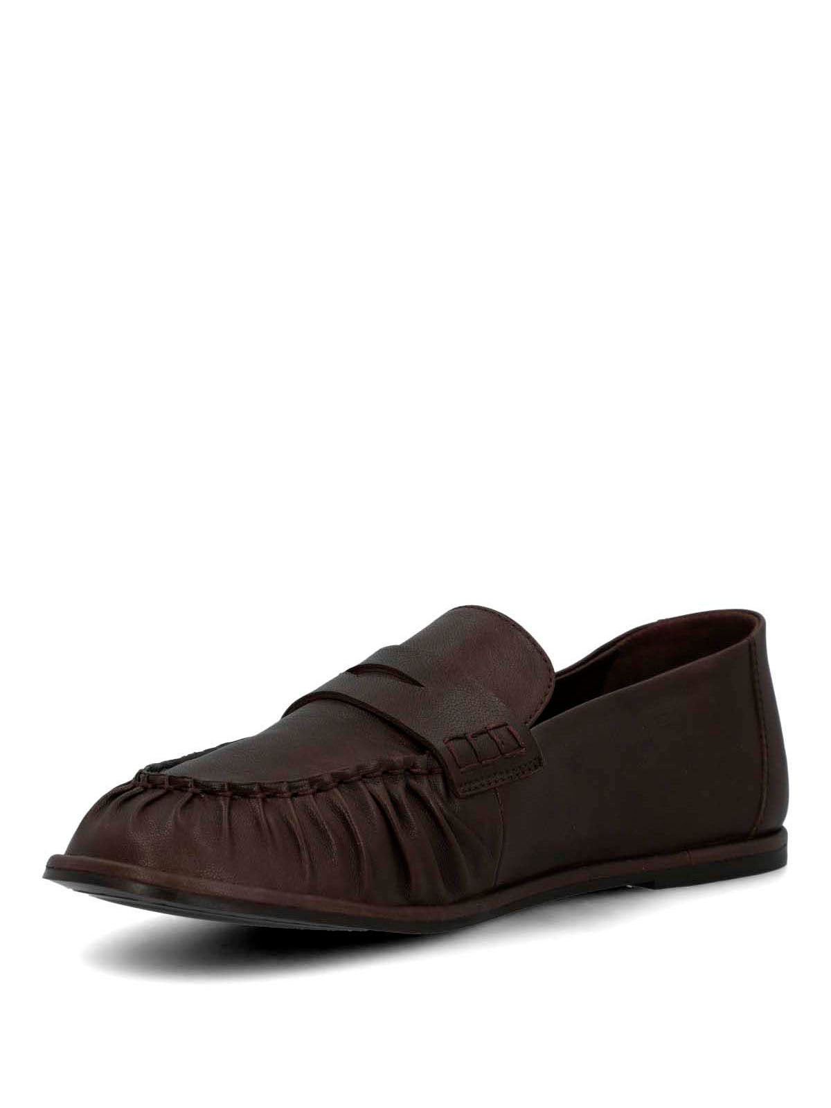 Mocasin Cuero Mujer Ninna Café