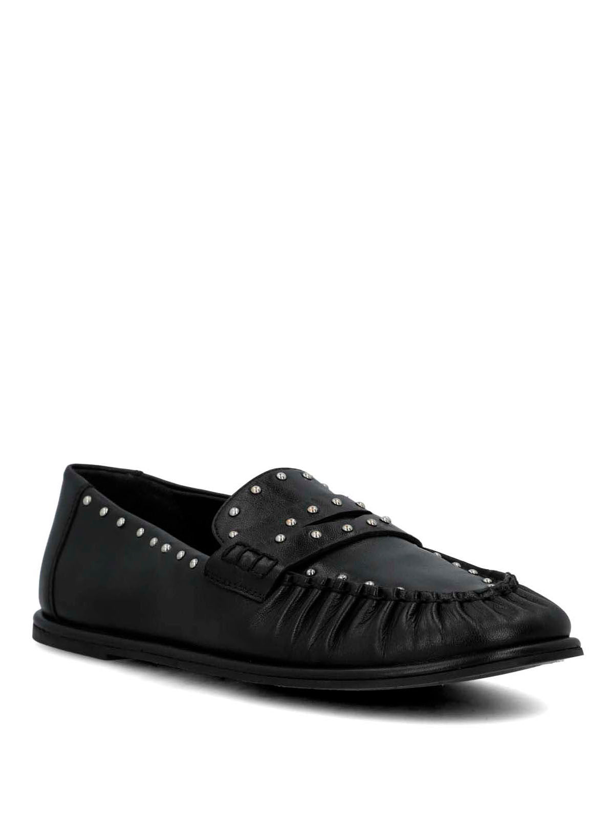 Mocasin Cuero Mujer Ninna Negro