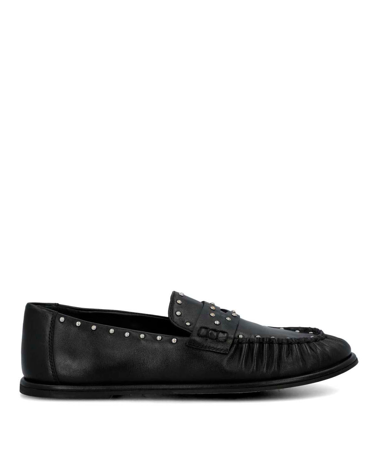 Mocasin Cuero Mujer Ninna Negro