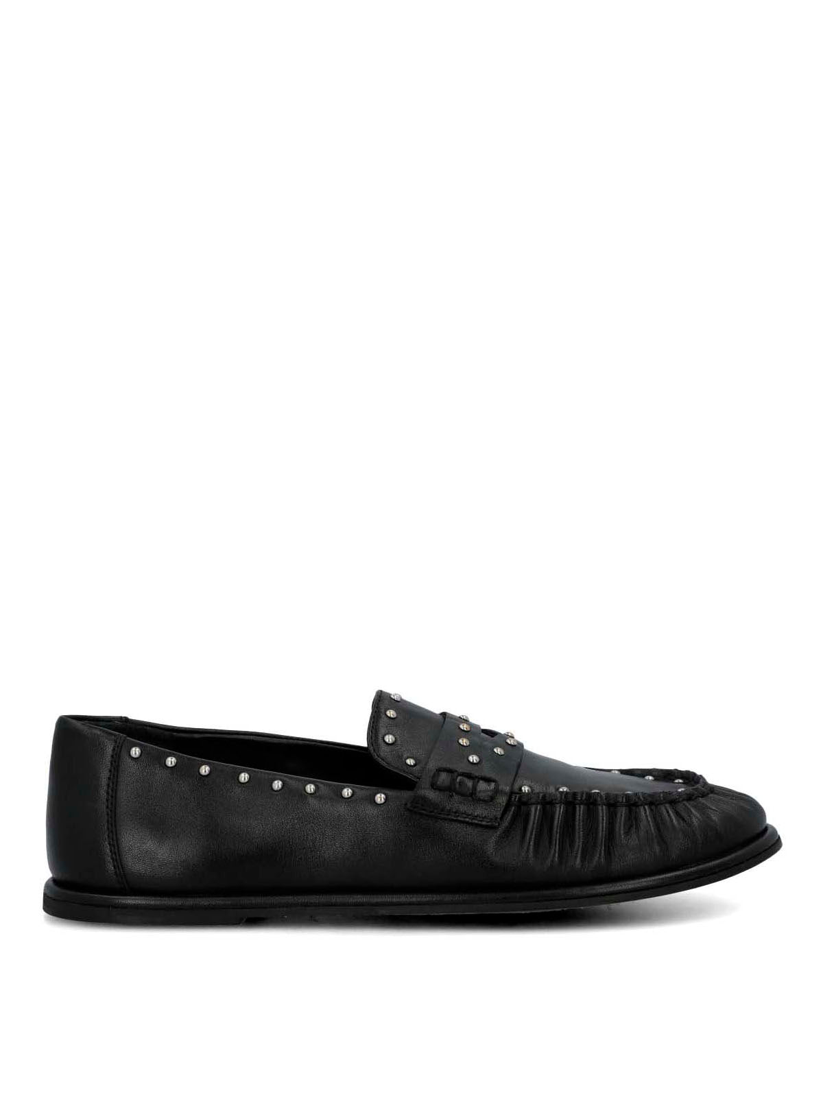 Mocasin Cuero Mujer Ninna Negro