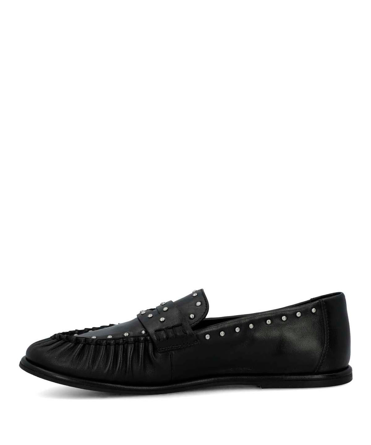 Mocasin Cuero Mujer Ninna Negro
