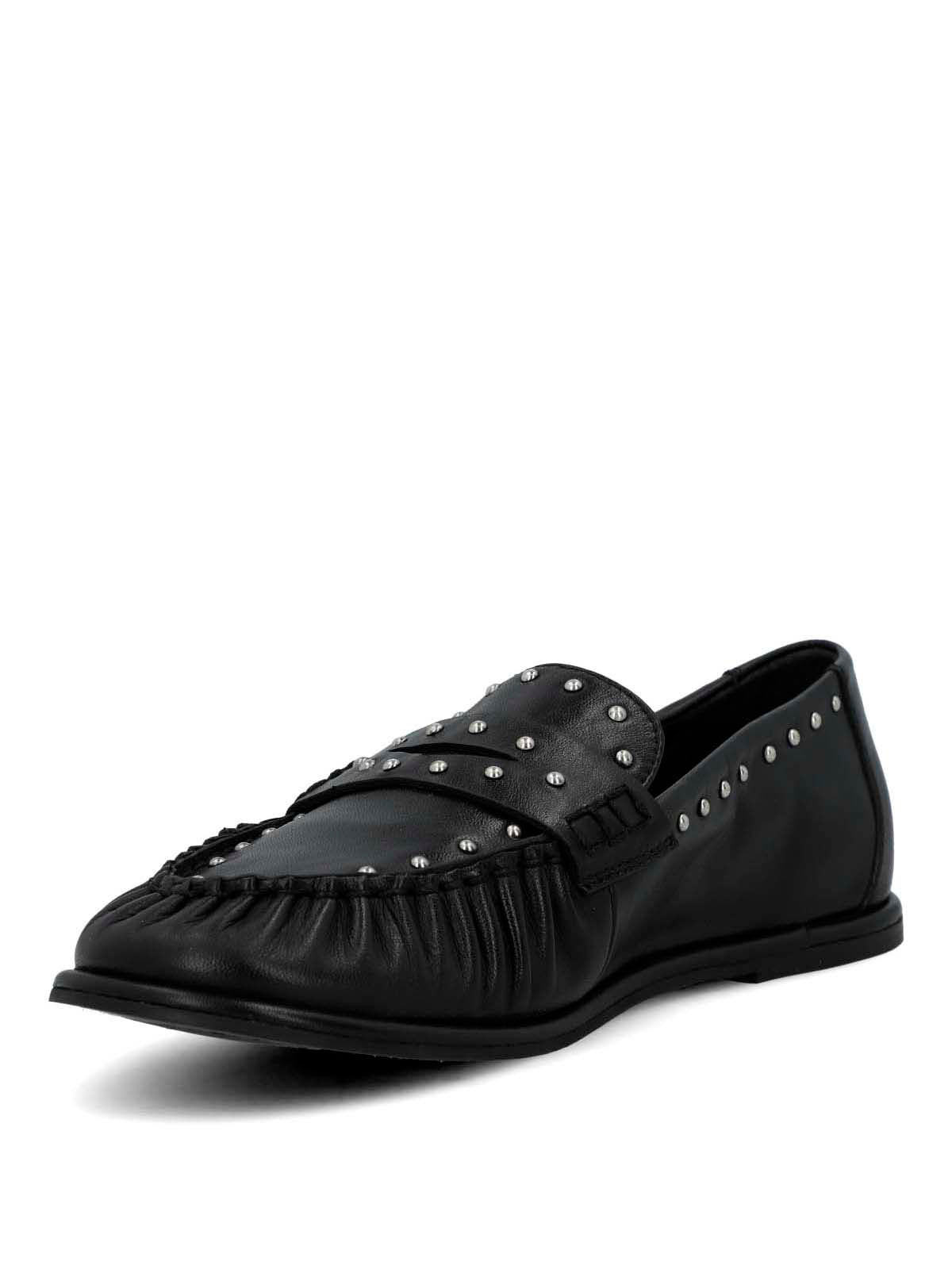 Mocasin Cuero Mujer Ninna Negro