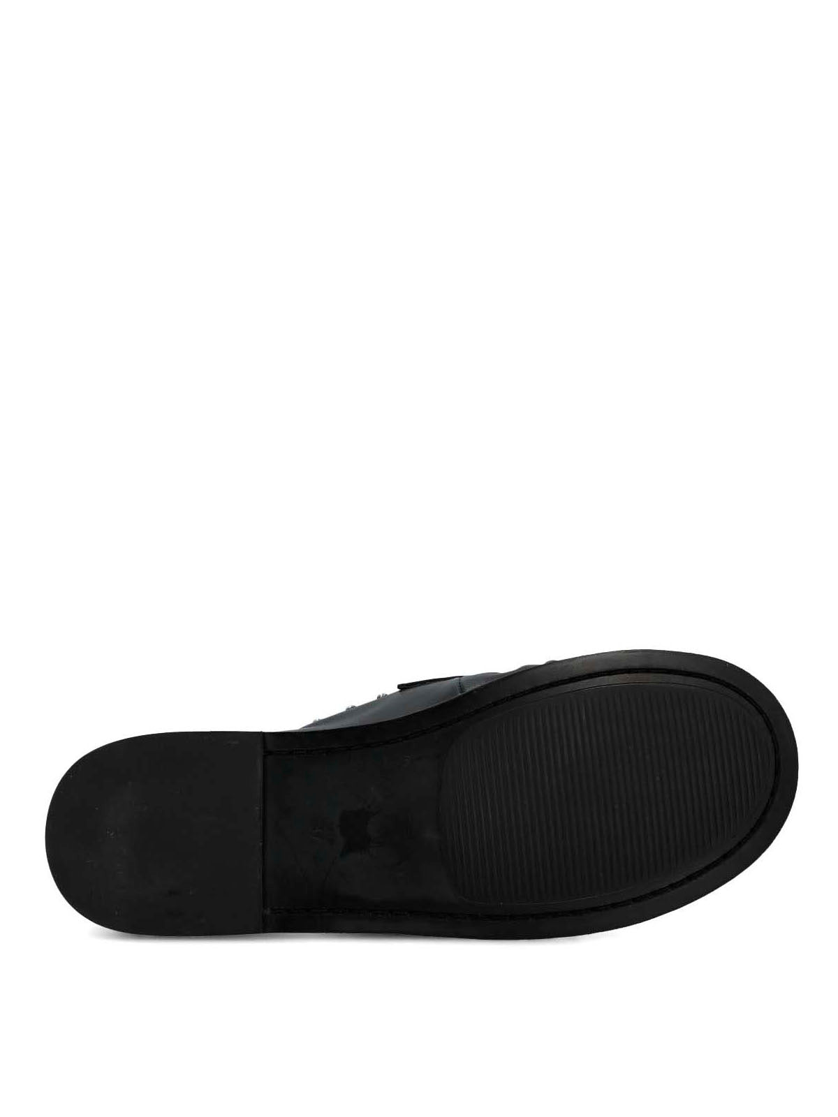Mocasin Cuero Mujer Ninna Negro