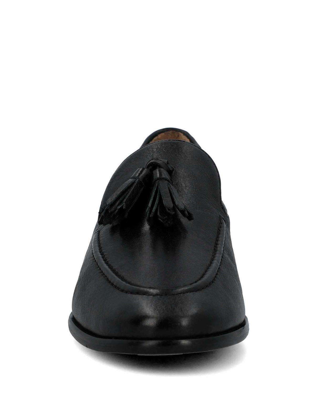 Mocasin Cuero Mujer Swart Negro