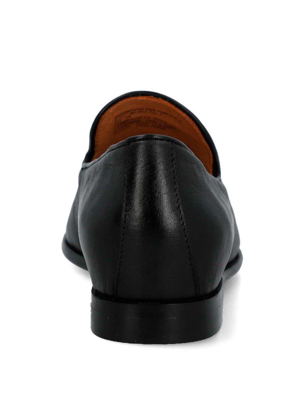 Mocasin Cuero Mujer Swart Negro