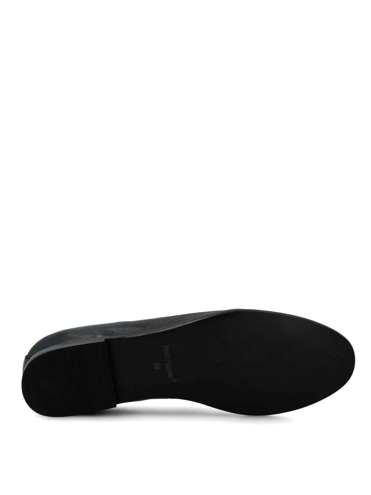 Mocasin Cuero Mujer Swart Negro