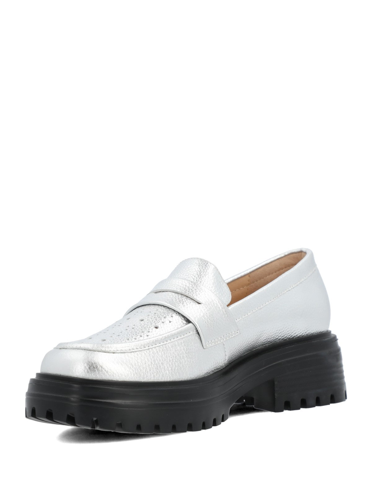 Mocasin Mujer Eneas Metalizado
