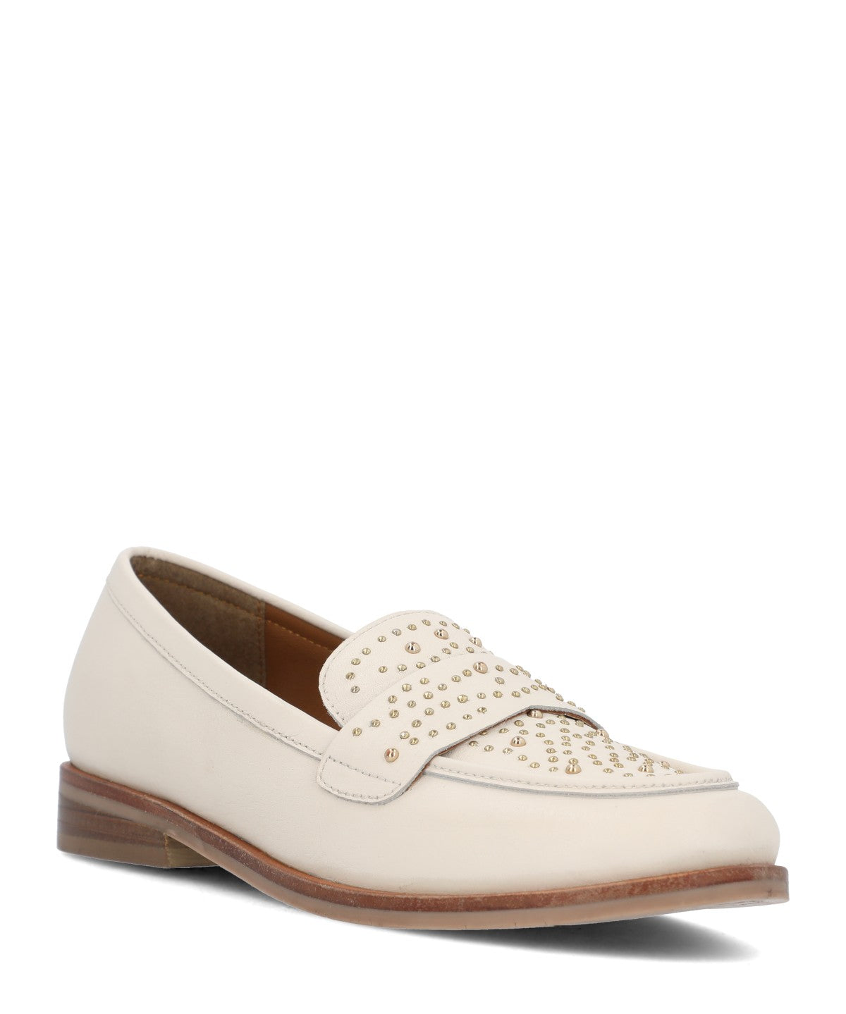 Mocasin Mujer Axel Cuero Blanco