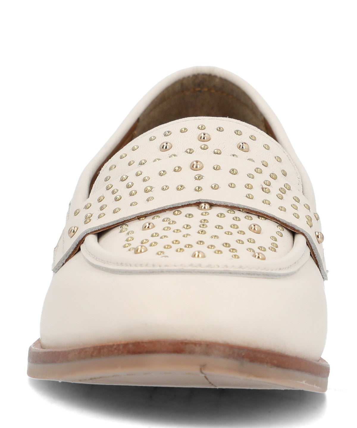 Mocasin Mujer Axel Cuero Blanco