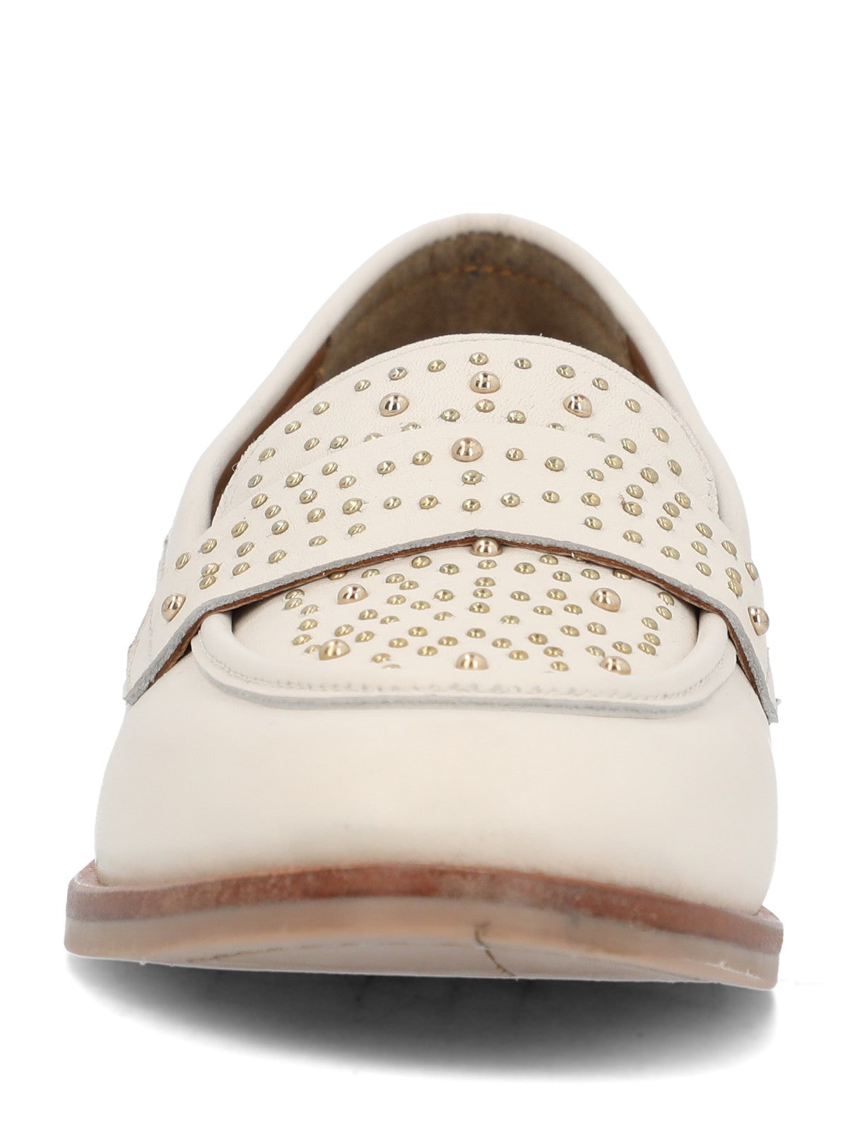Mocasin Mujer Axel Cuero Blanco