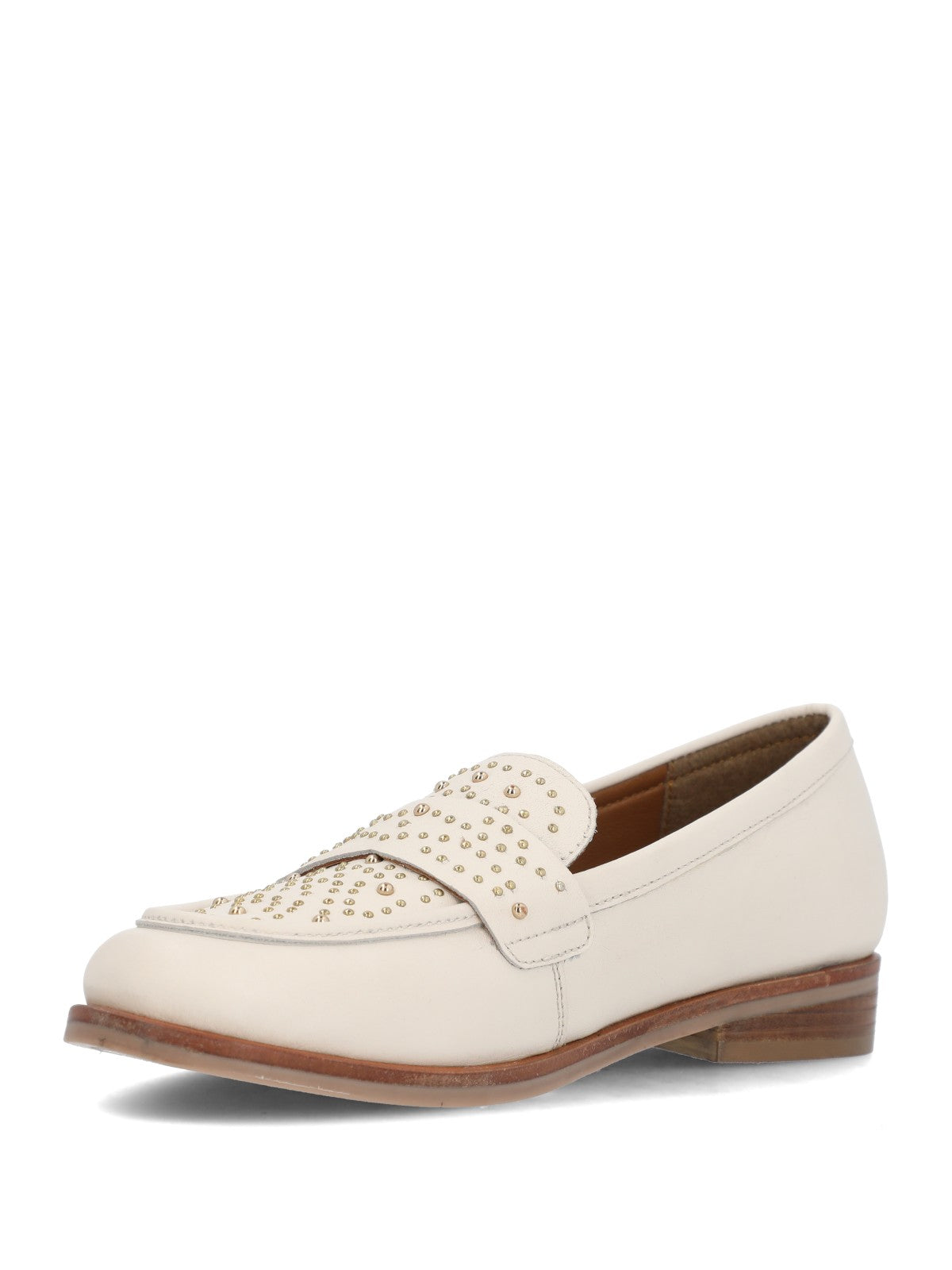Mocasin Mujer Axel Cuero Blanco