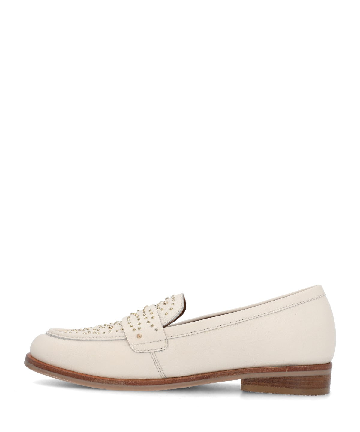Mocasin Mujer Axel Cuero Blanco