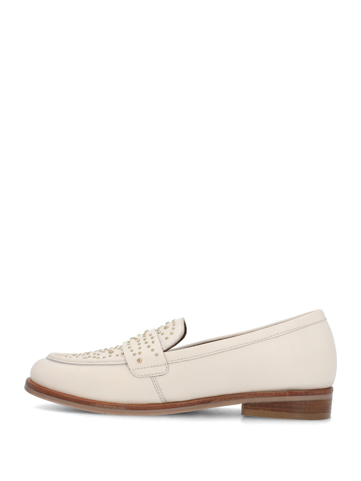 Mocasin Mujer Axel Cuero Blanco