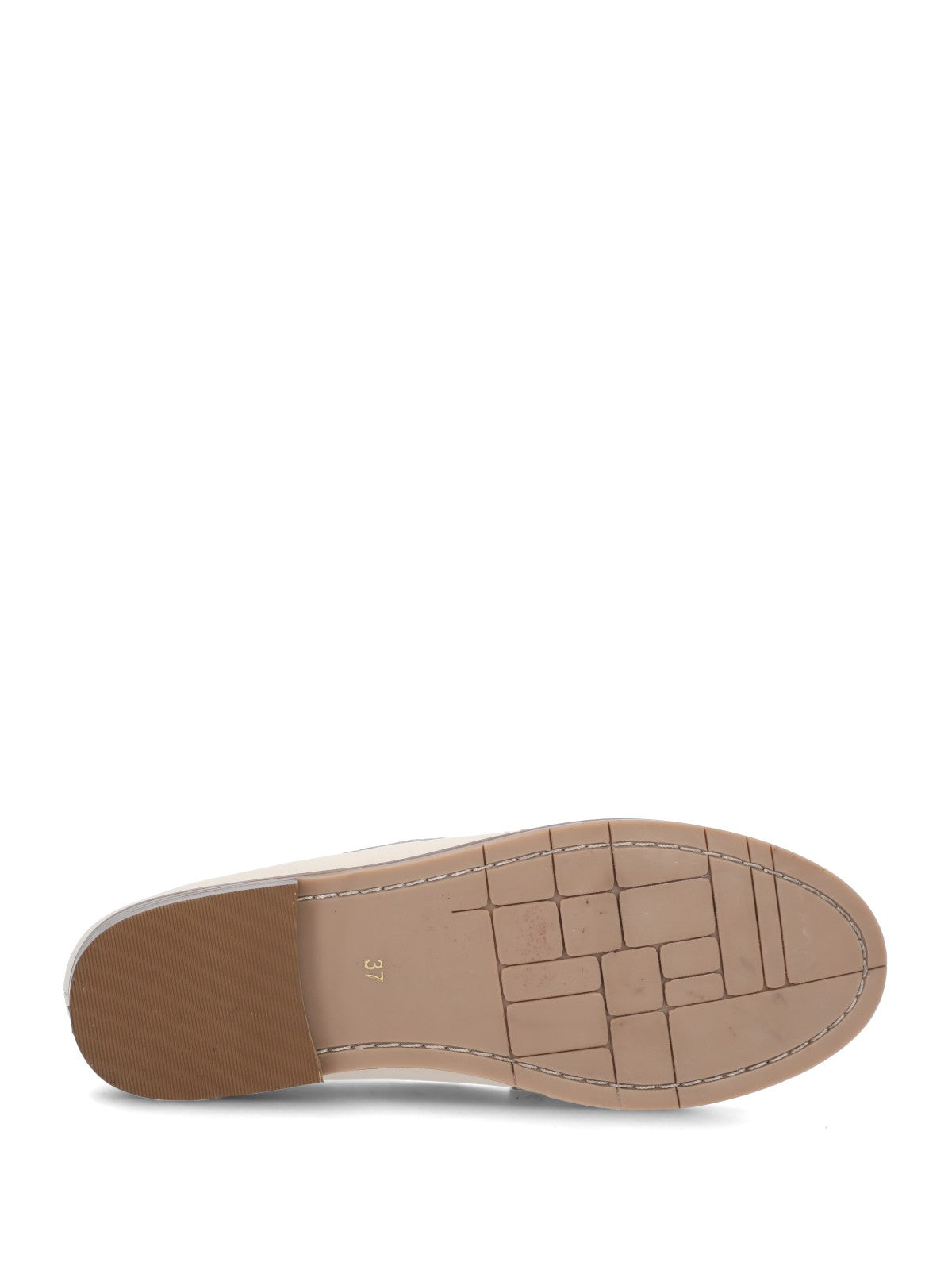 Mocasin Mujer Axel Cuero Blanco