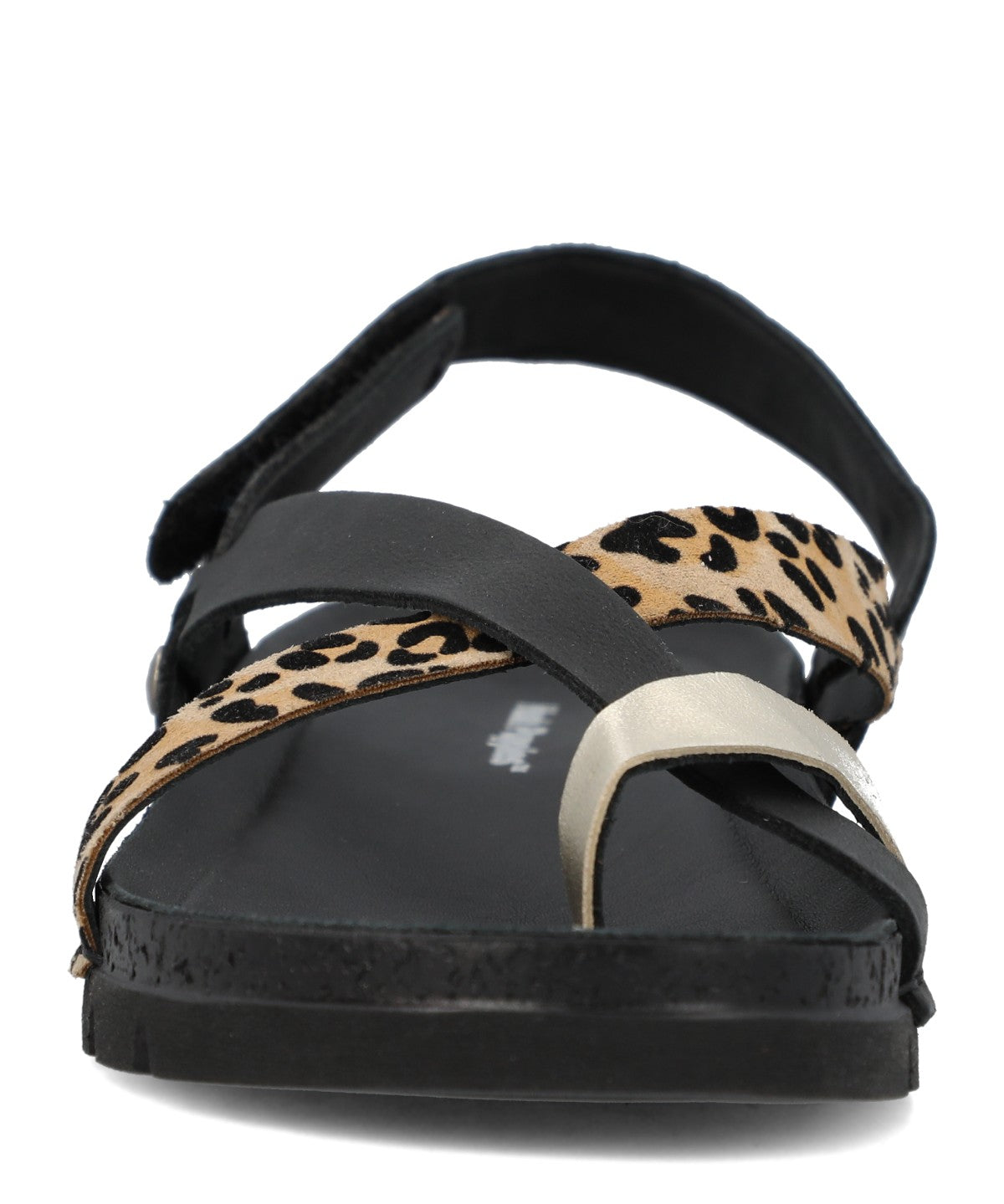 Sandalia Mujer Foria Cuero Negro