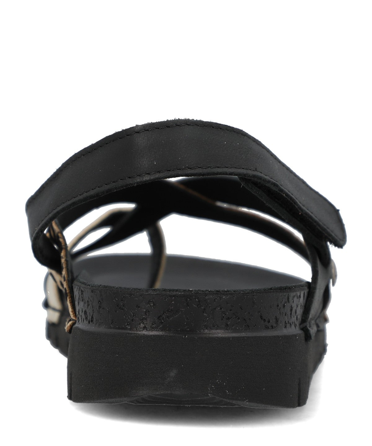 Sandalia Mujer Foria Cuero Negro