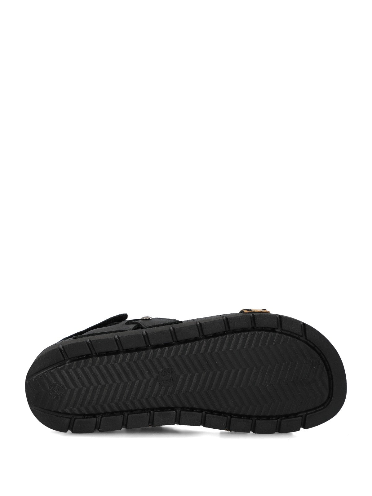 Sandalia Mujer Foria Cuero Negro