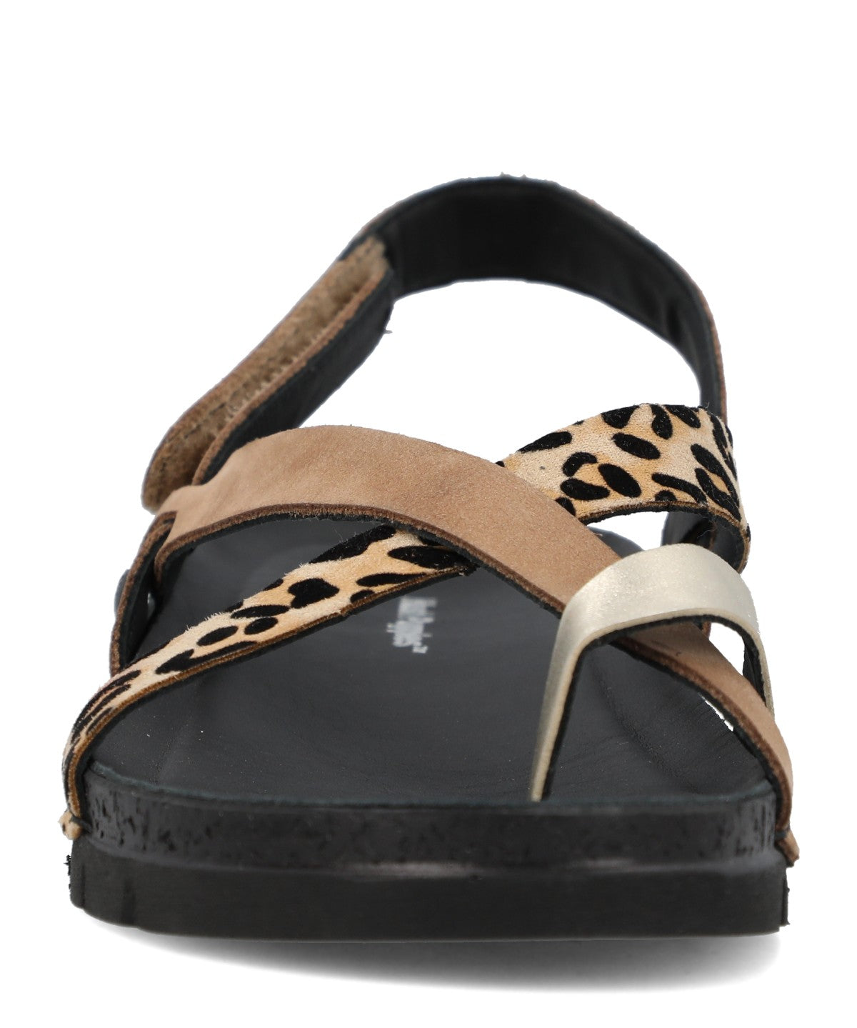 Sandalia Mujer Foria Cuero Negro
