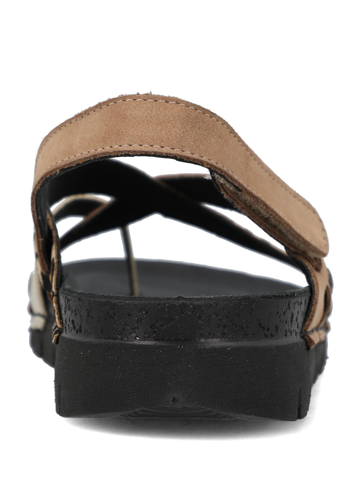 Sandalia Mujer Foria Cuero Negro