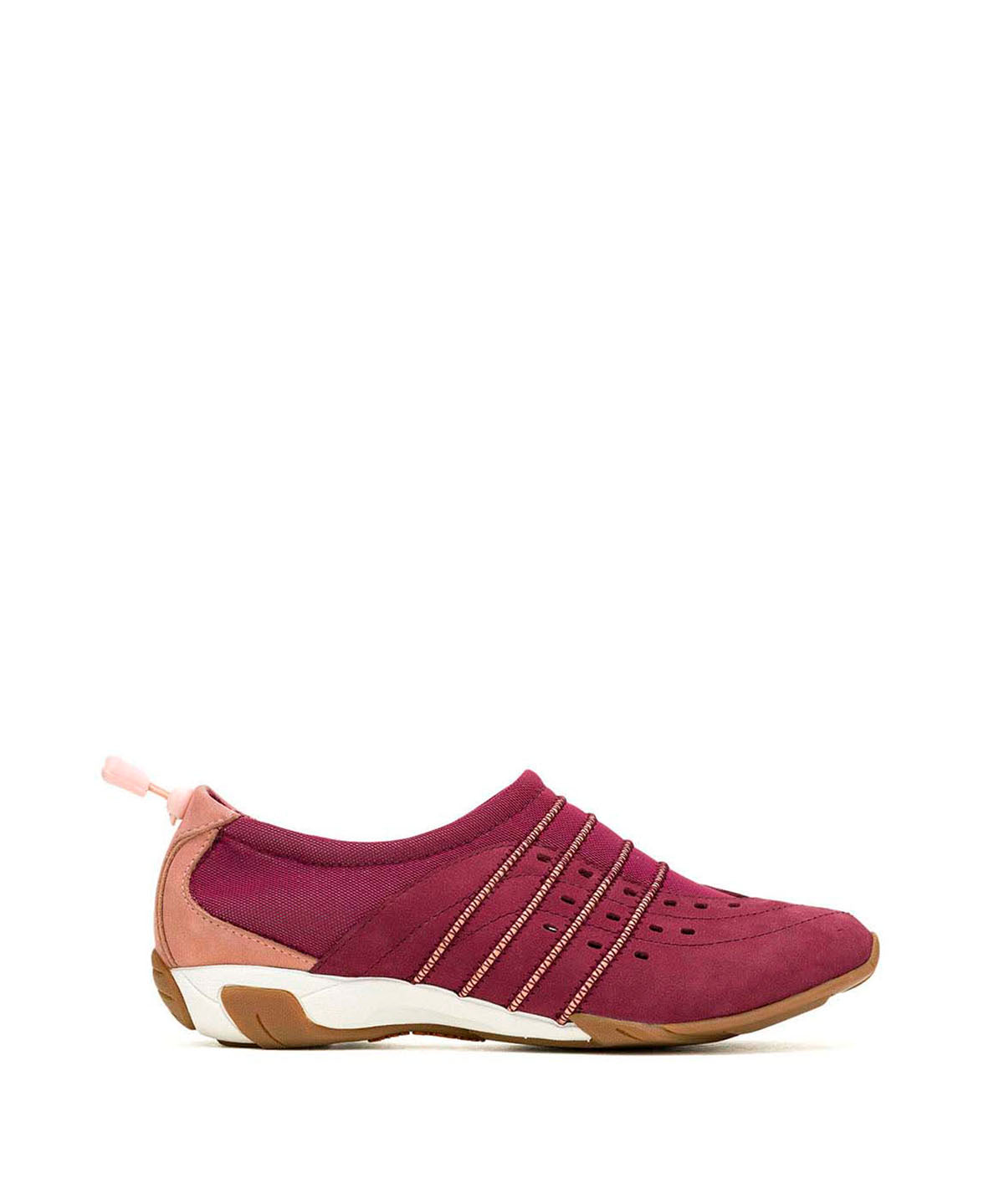 Zapatilla Cuero Mujer Energize Burdeo