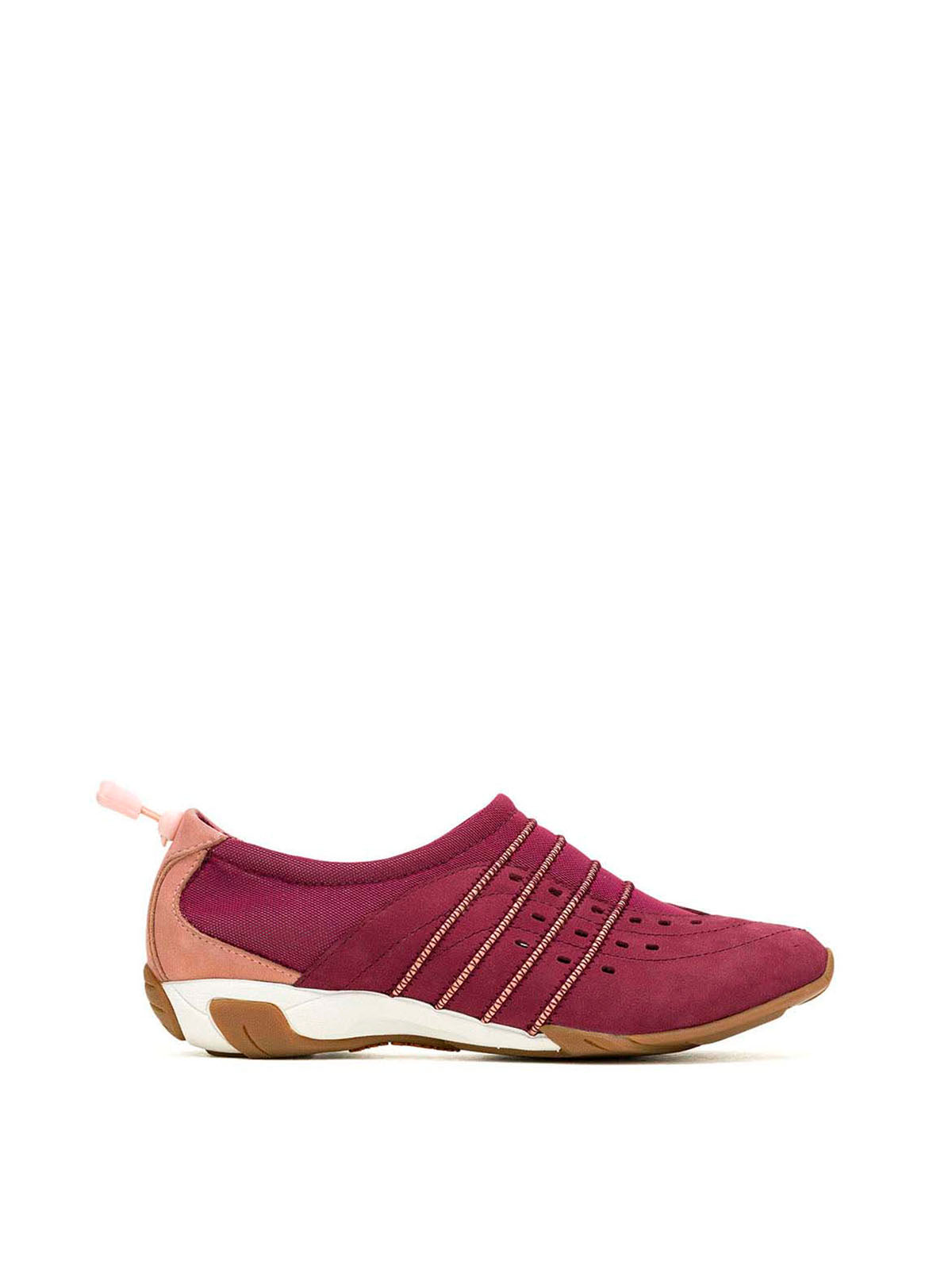 Zapatilla Cuero Mujer Energize Burdeo