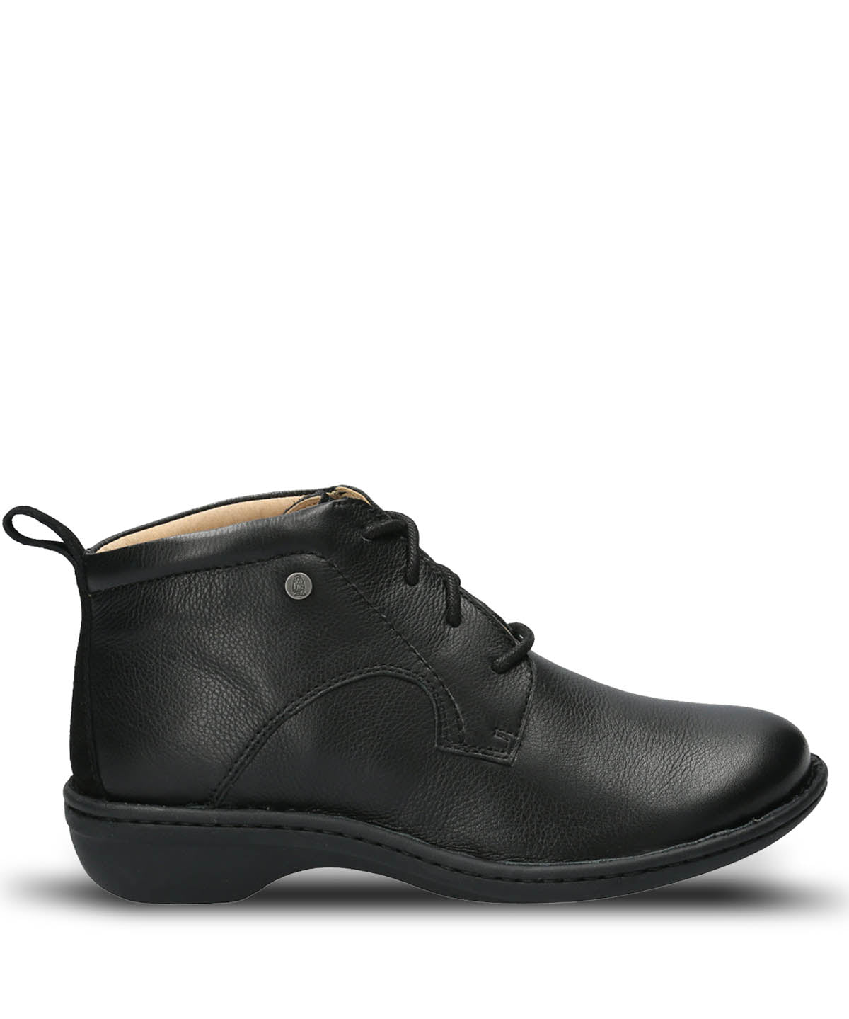 Botin Cuero Mujer Sajon Negro