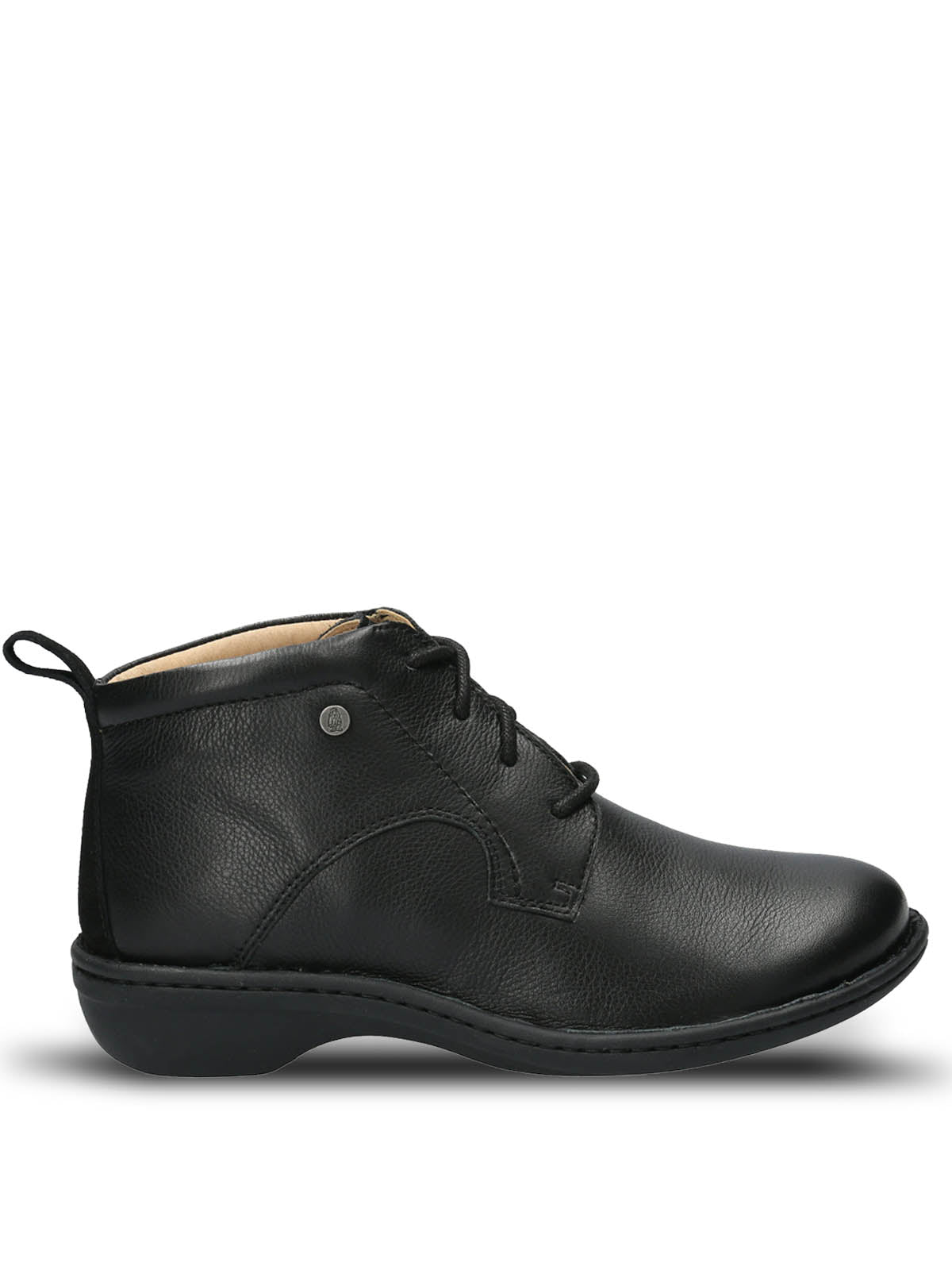 Botin Cuero Mujer Sajon Negro