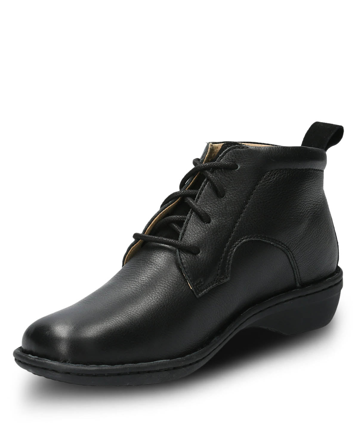 Botin Cuero Mujer Sajon Negro