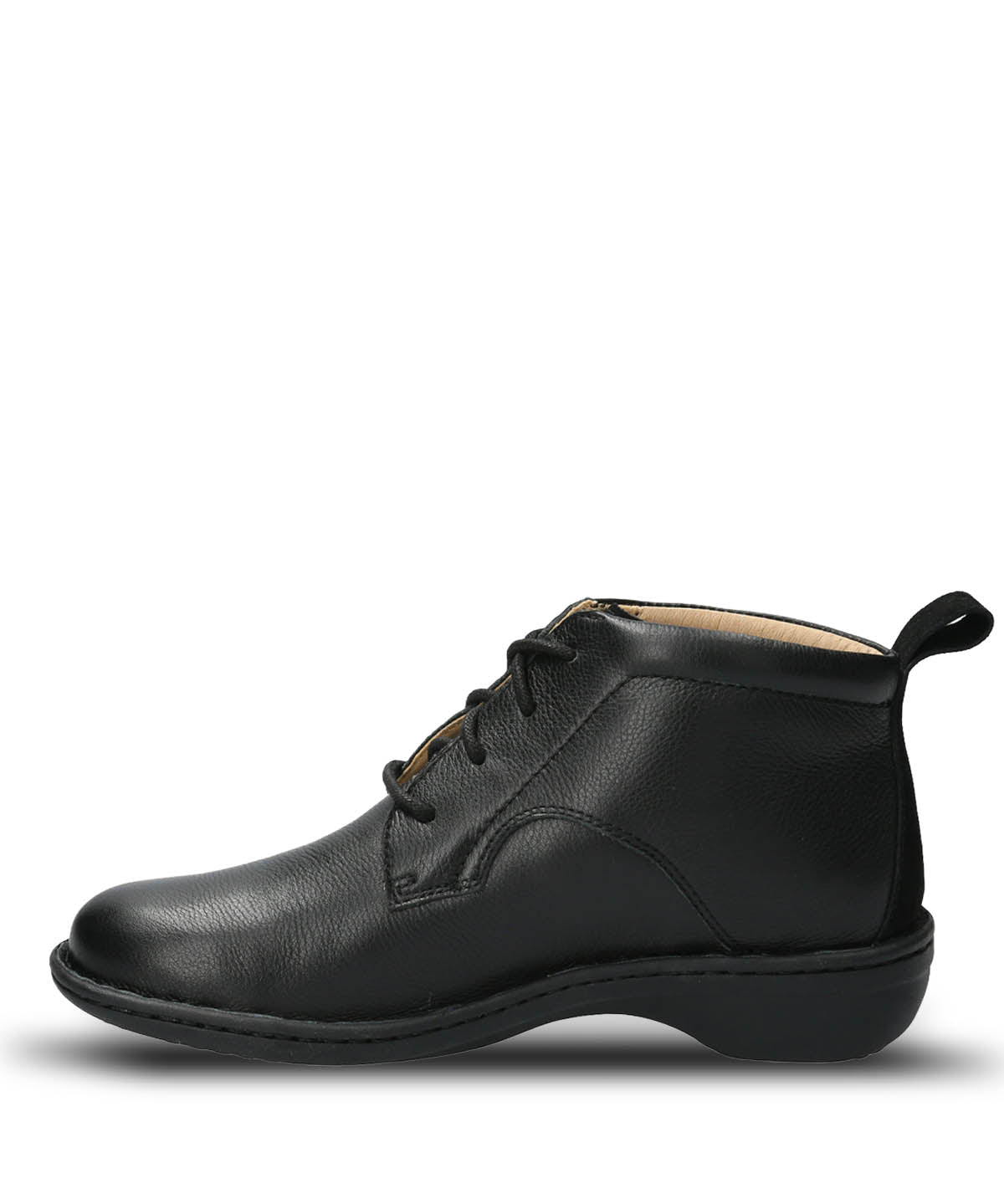 Botin Cuero Mujer Sajon Negro