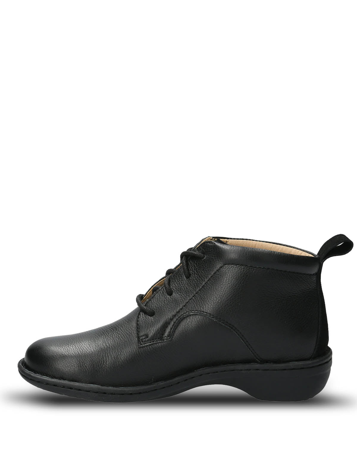 Botin Cuero Mujer Sajon Negro