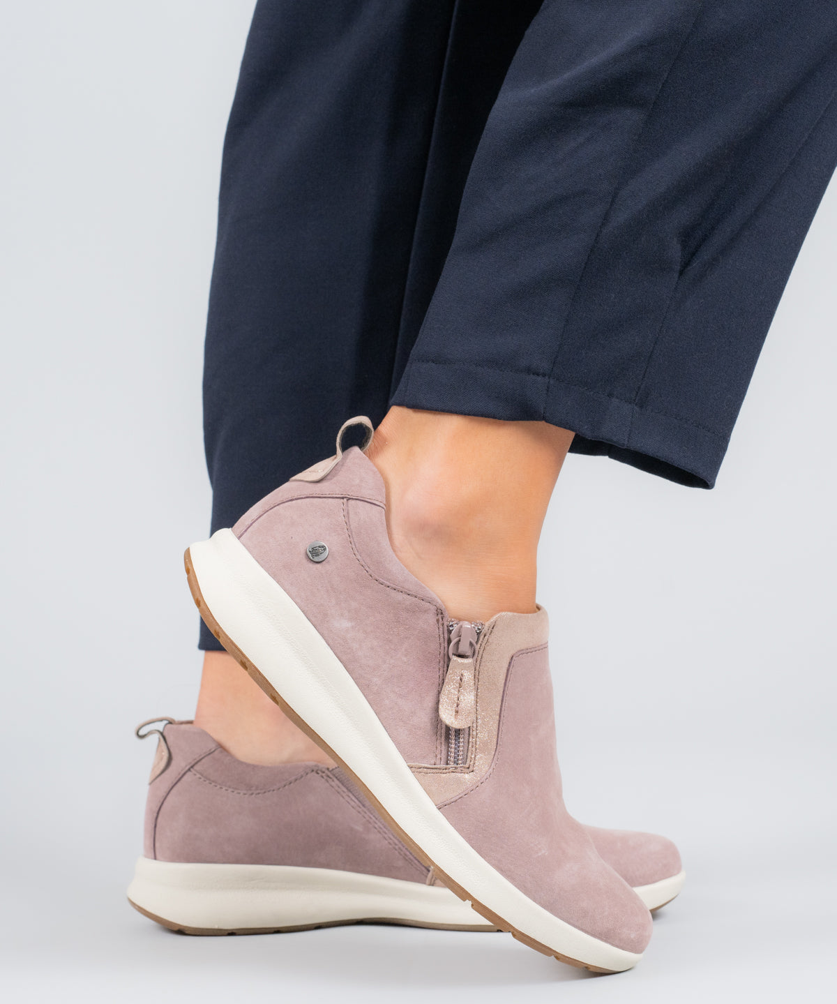 Zapato Cuero Mujer Spinal Rosado