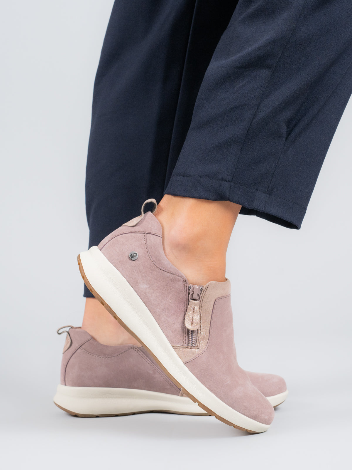 Zapato Cuero Mujer Spinal Rosado
