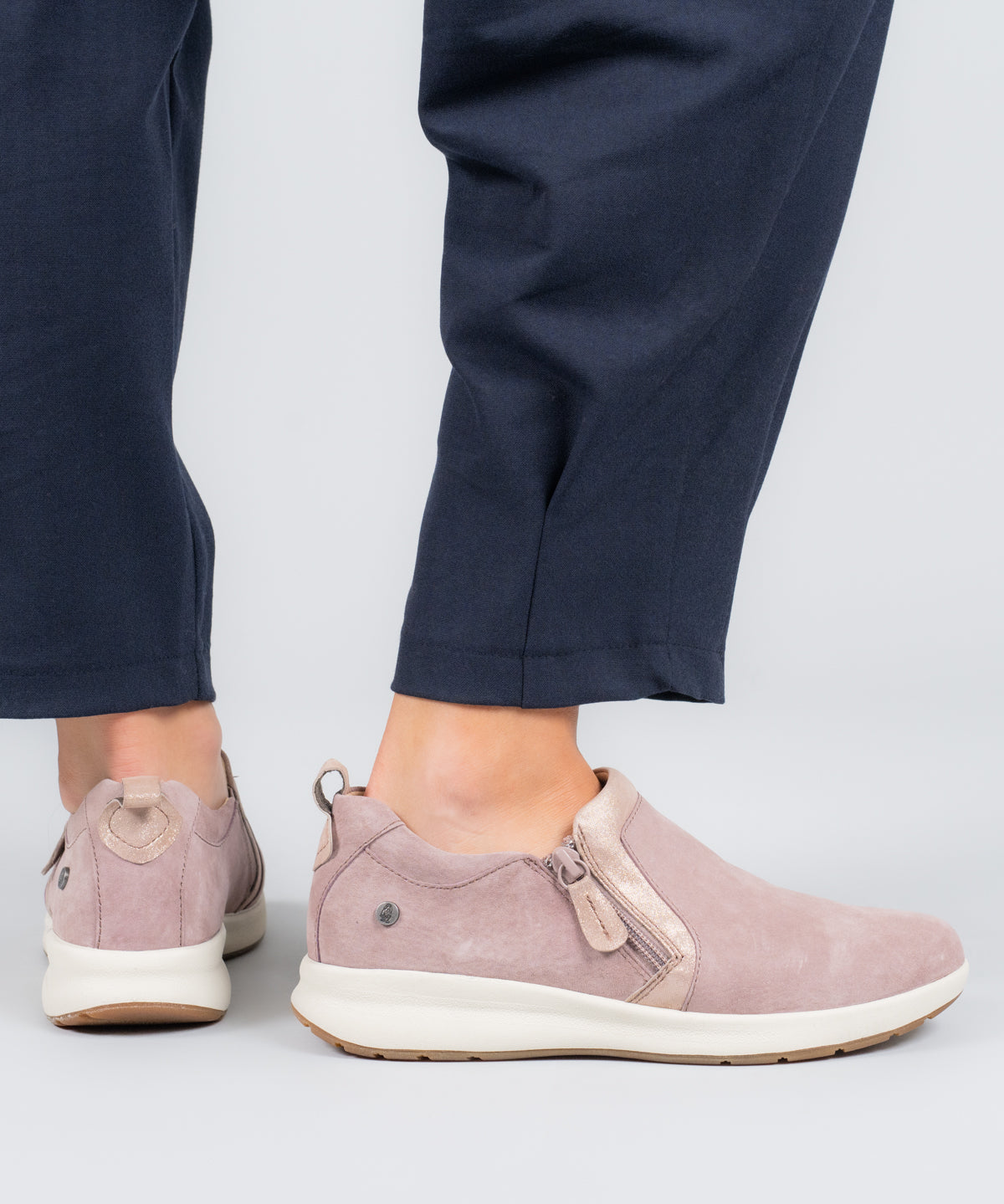 Zapato Cuero Mujer Spinal Rosado