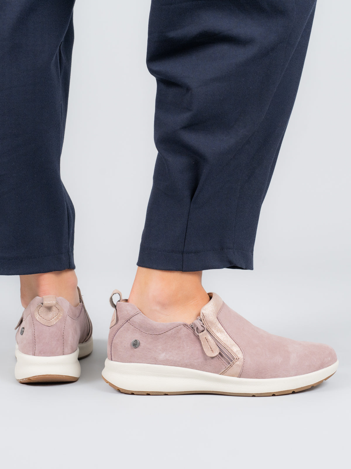 Zapato Cuero Mujer Spinal Rosado