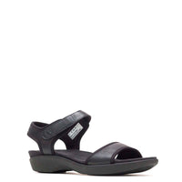 Sandalia Cuero Mujer Dorri Qtr Strap Negro | Hush Puppies