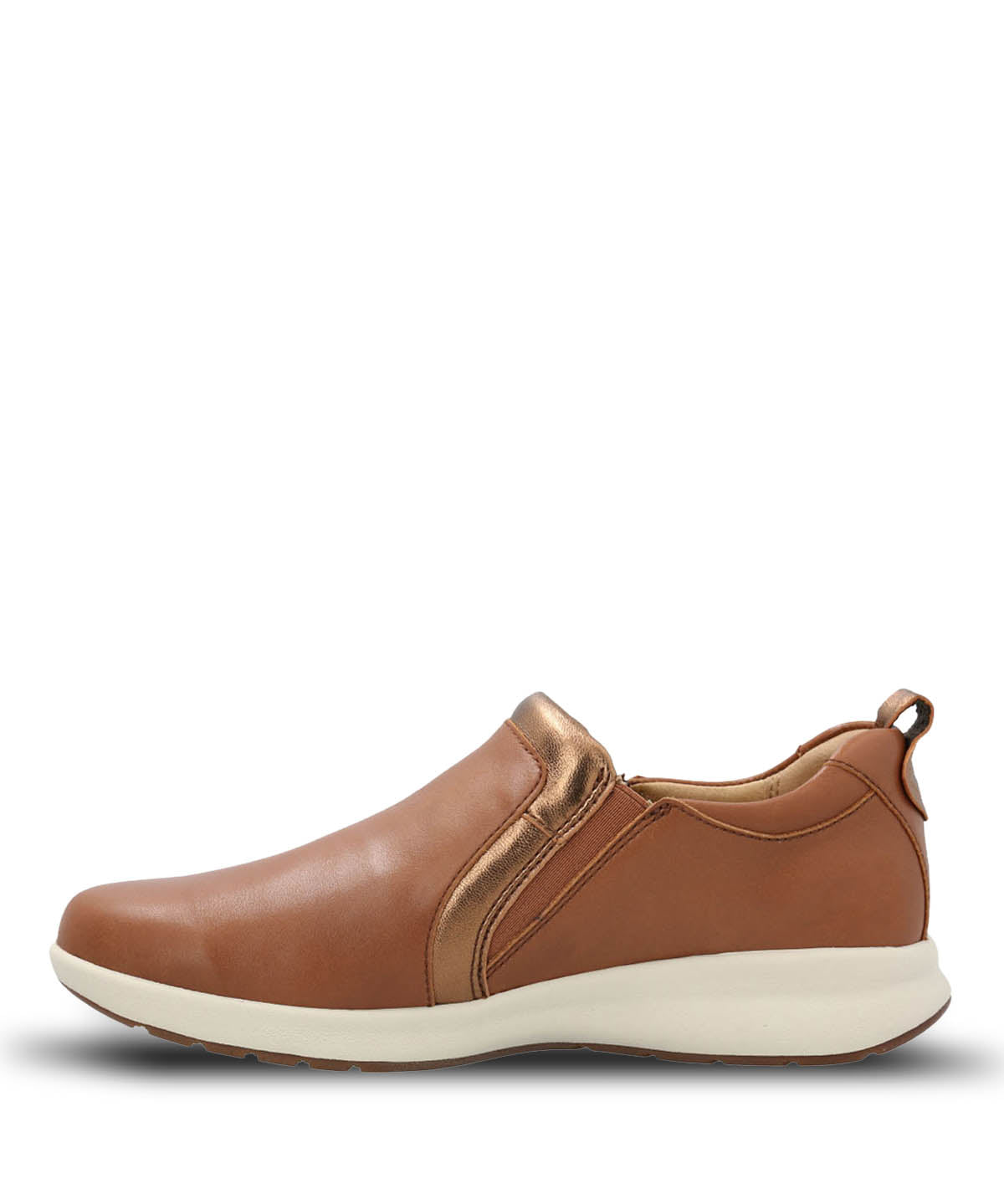 Zapato Cuero Mujer Spinal Slip On Café Hush Puppies