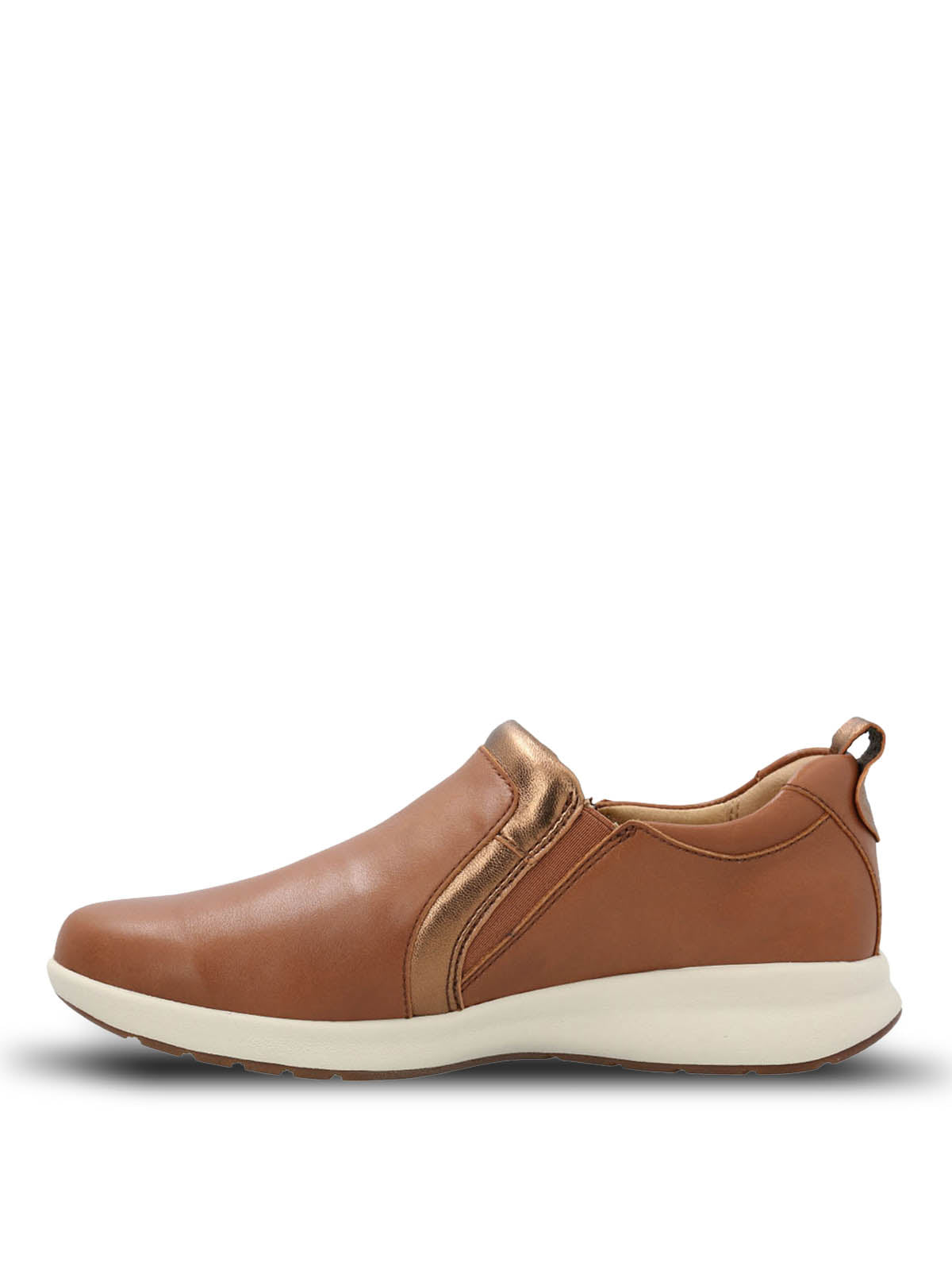Zapato Cuero Mujer Spinal Slip On Café Hush Puppies
