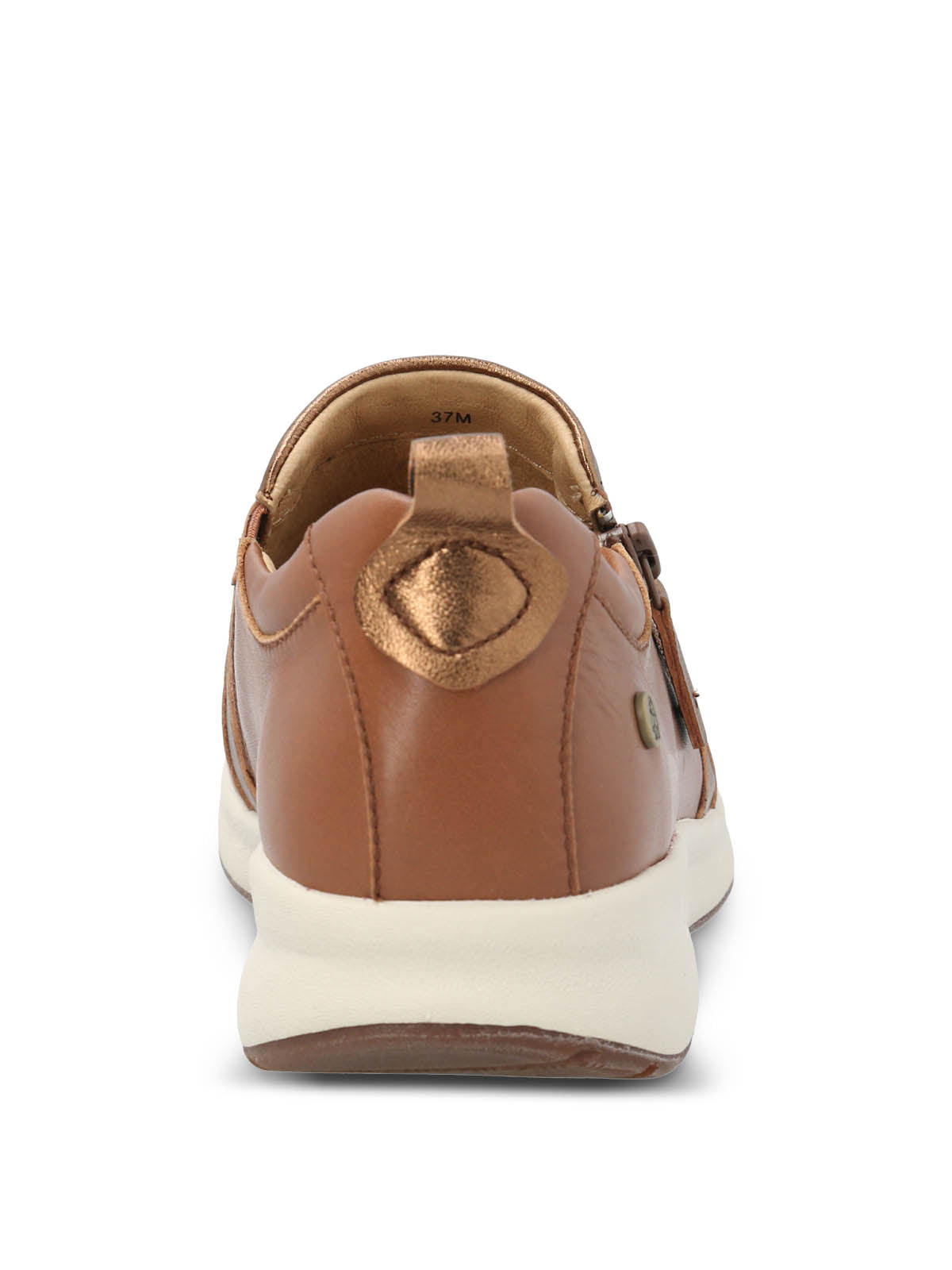 Zapato Cuero Mujer Spinal Slip On Café Hush Puppies