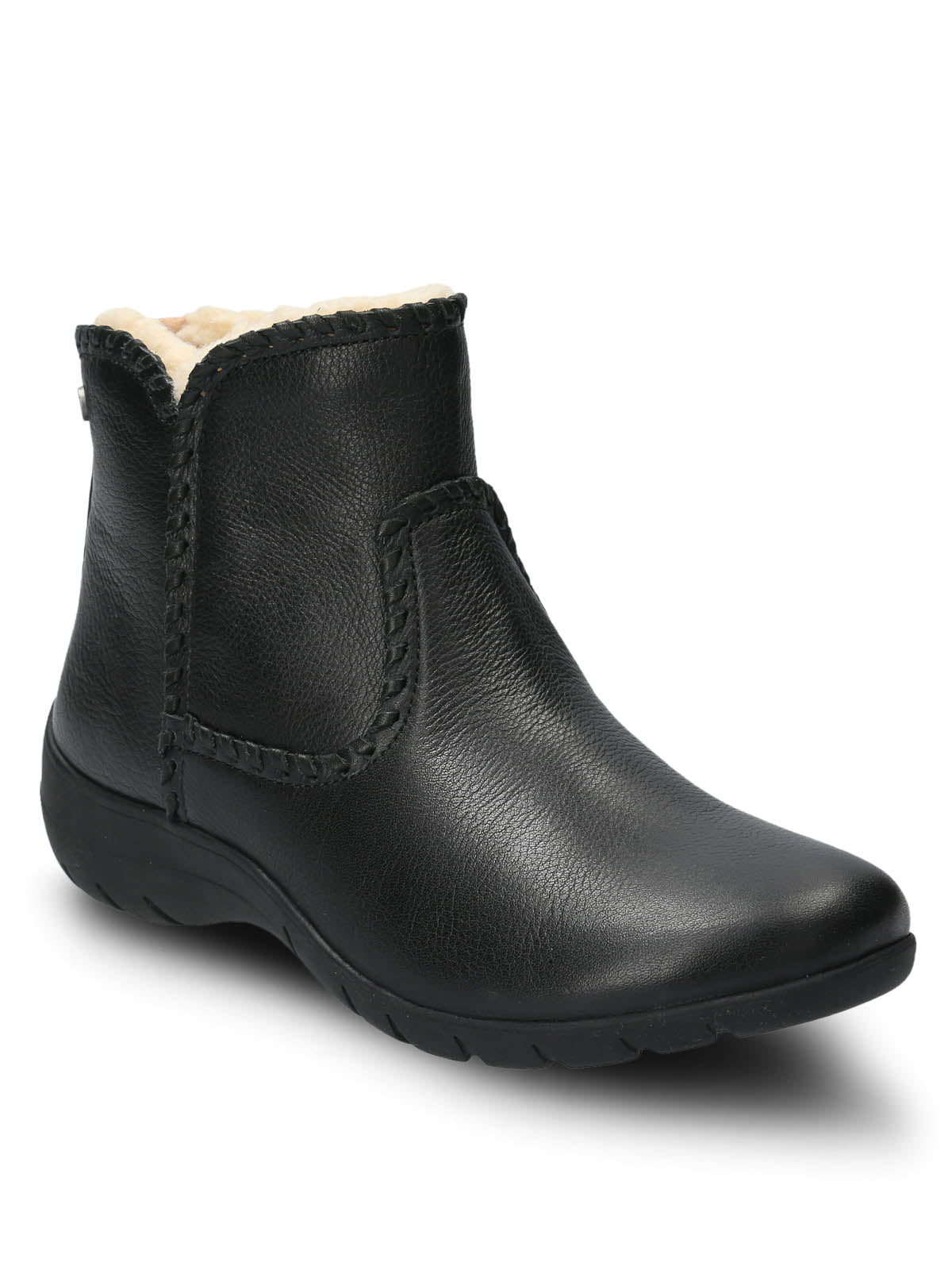 Botin Cuero Mujer Orla Negro