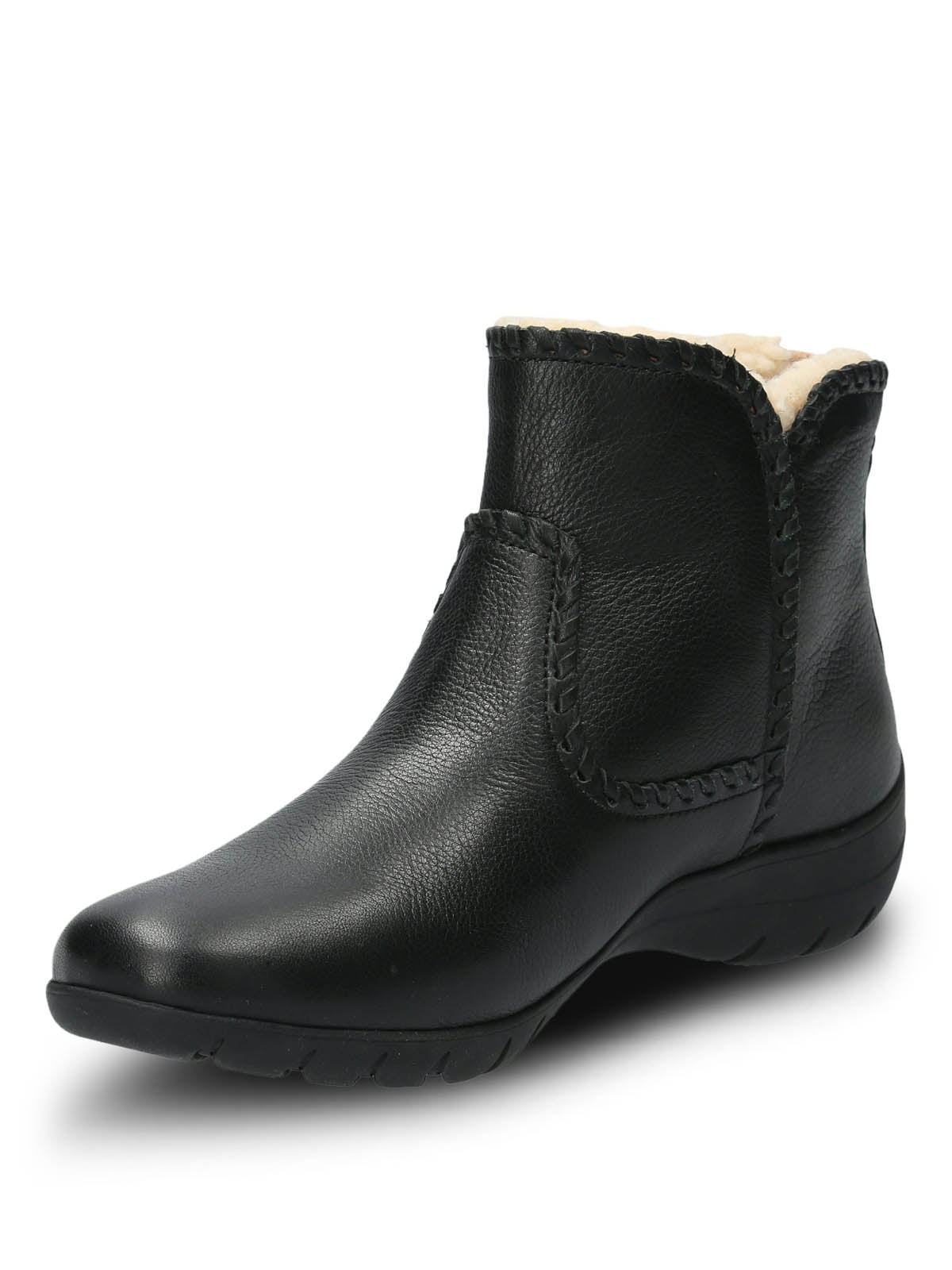 Botin Cuero Mujer Orla Negro