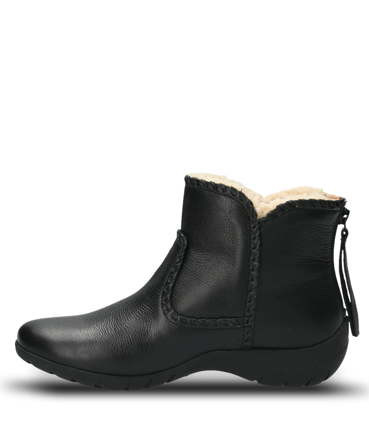 Botin Cuero Mujer Orla Negro