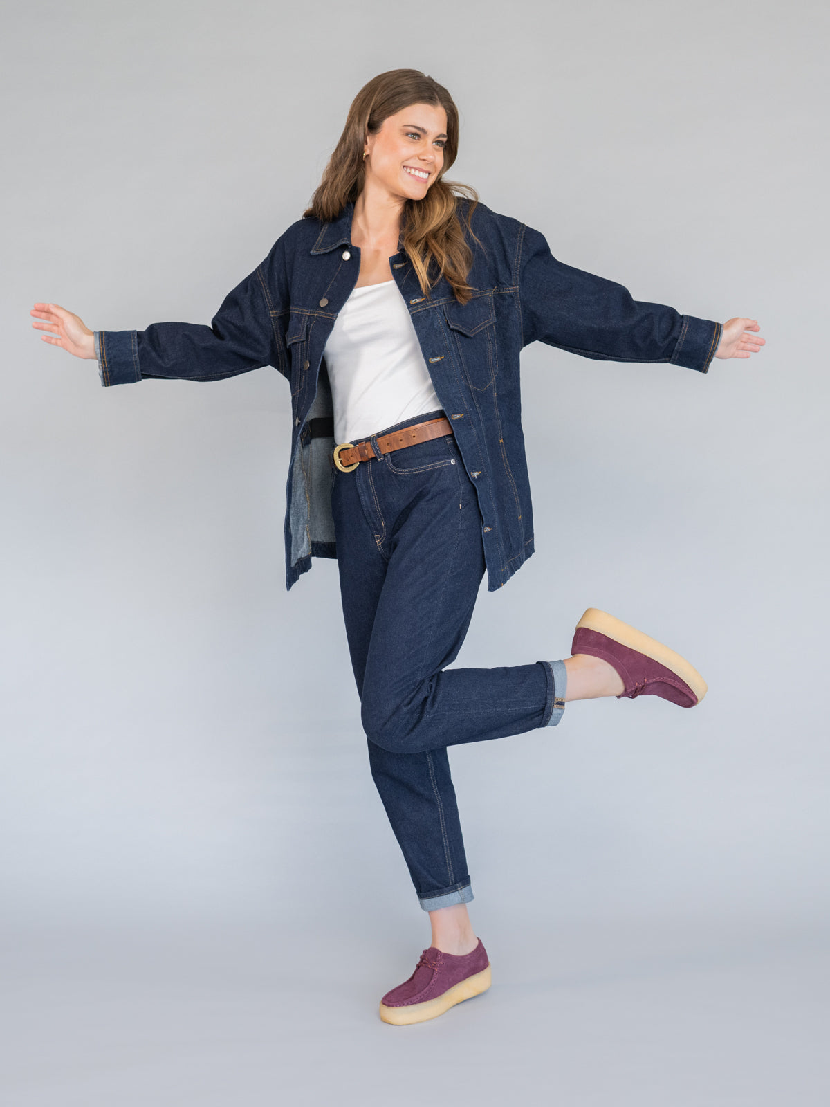 Zapato Cuero Mujer Recife Low Morado