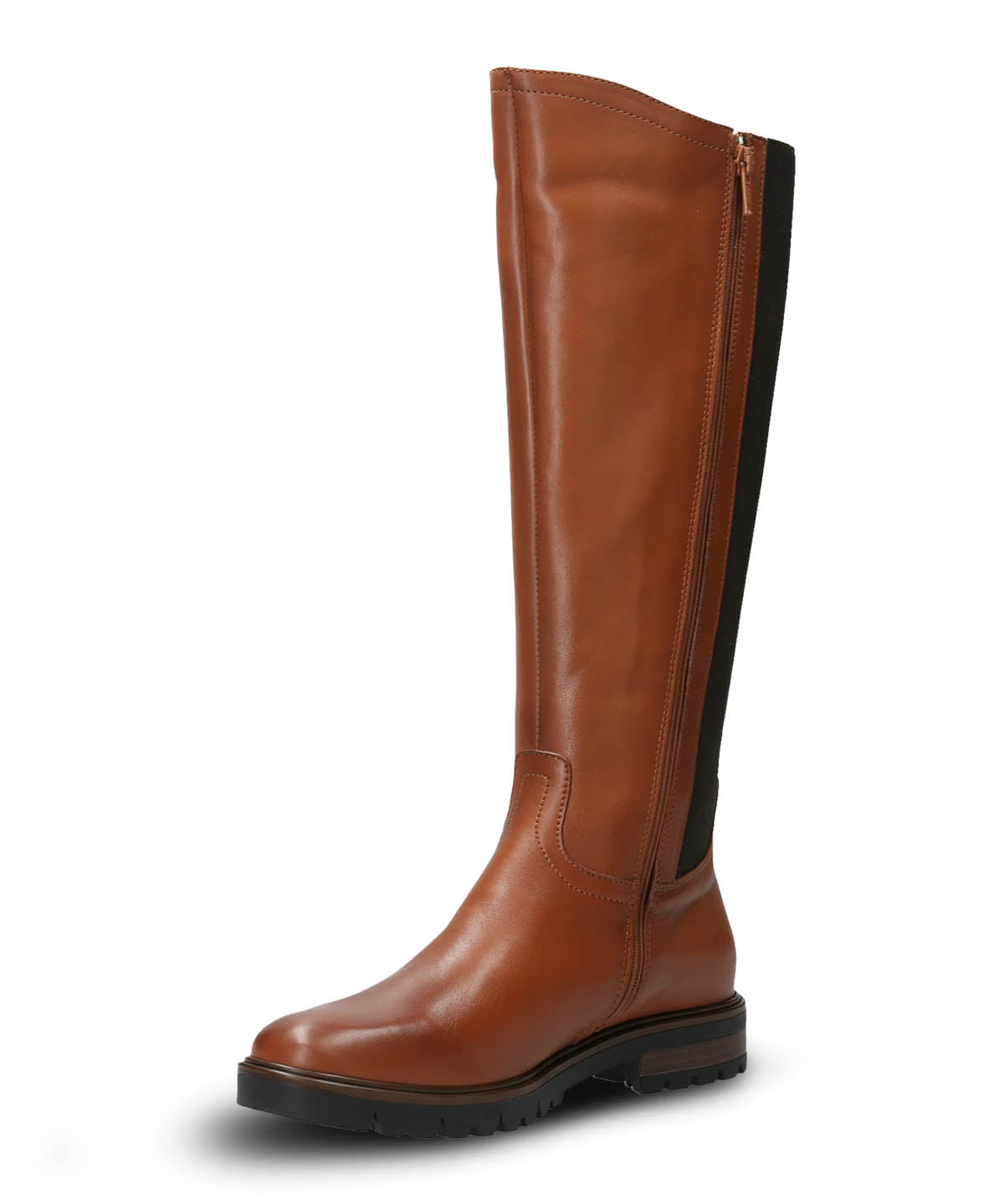 Bota Cuero Mujer Edra Café