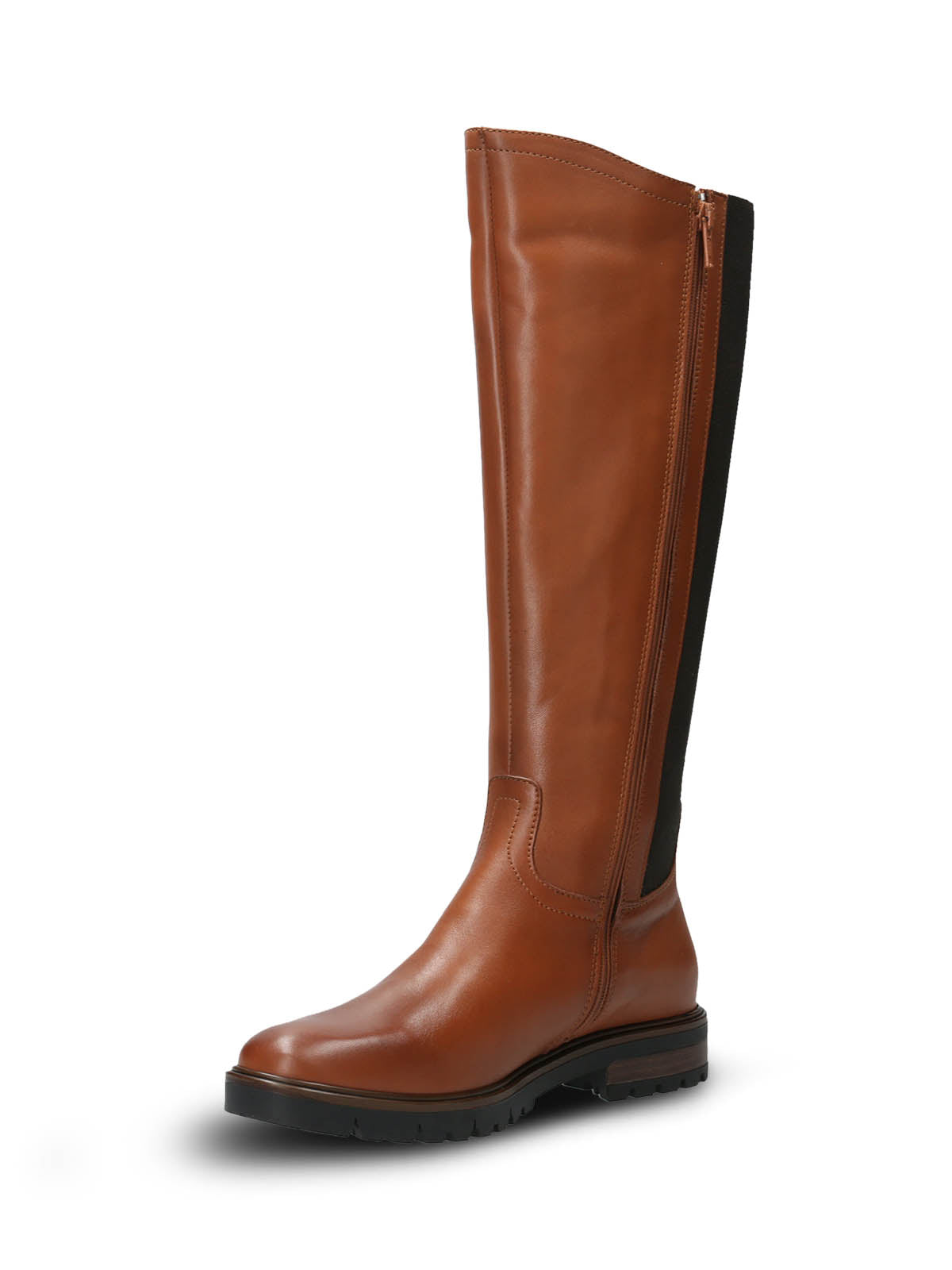 Bota Cuero Mujer Edra Café