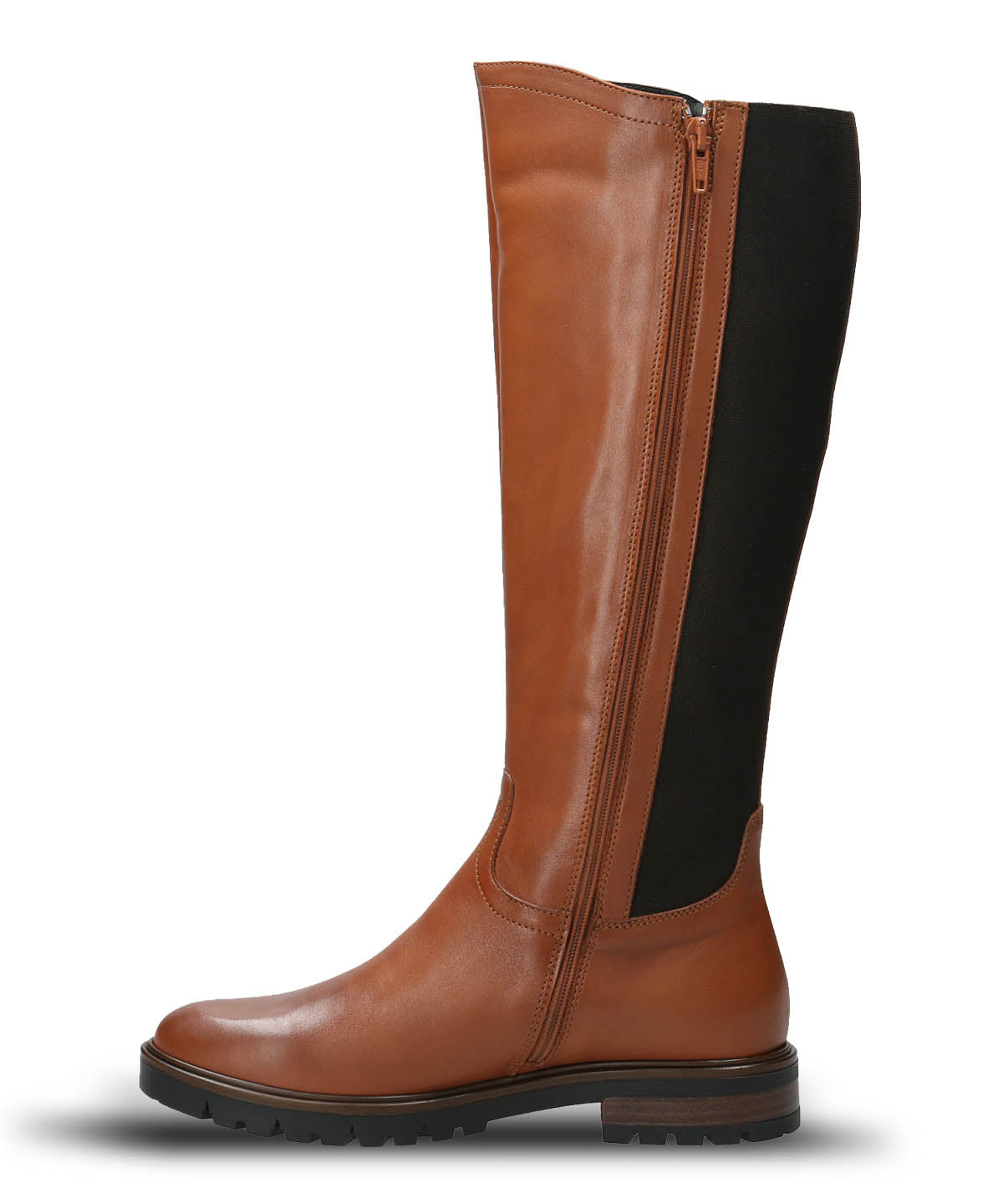 Bota Cuero Mujer Edra Café