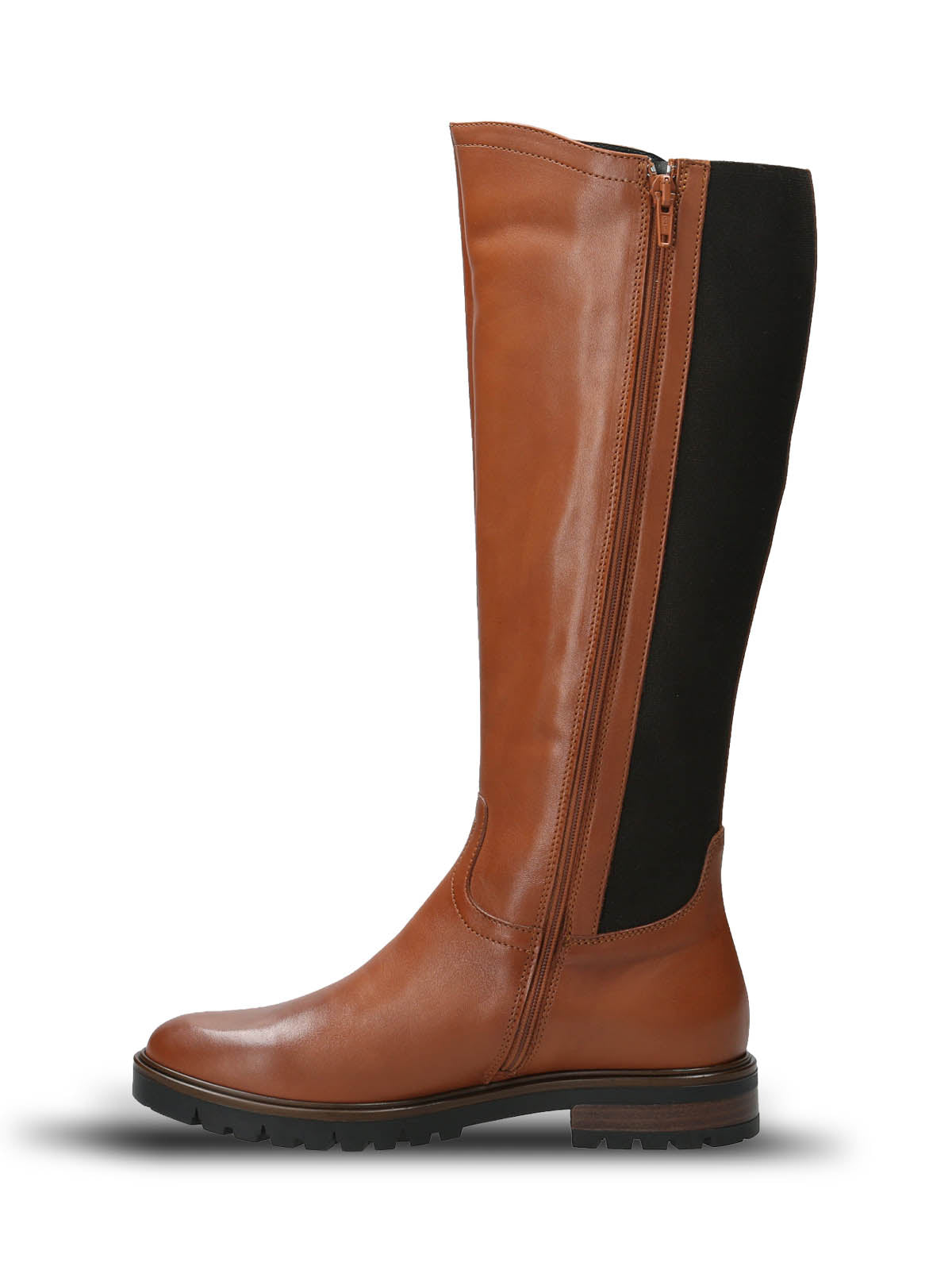 Bota Cuero Mujer Edra Café