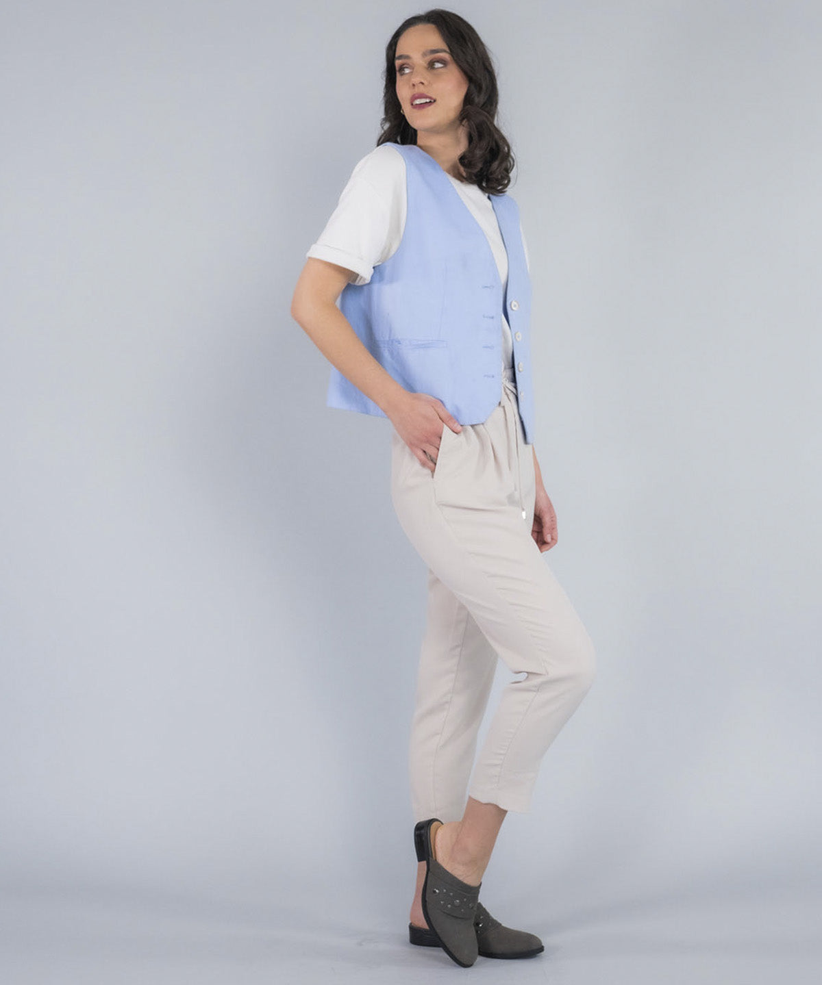 Zapato Mujer Lancaster Gris Oscuro