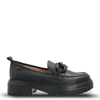 Mocasin Cuero Mujer Leboni Negro Hush Puppies | Hush Puppies