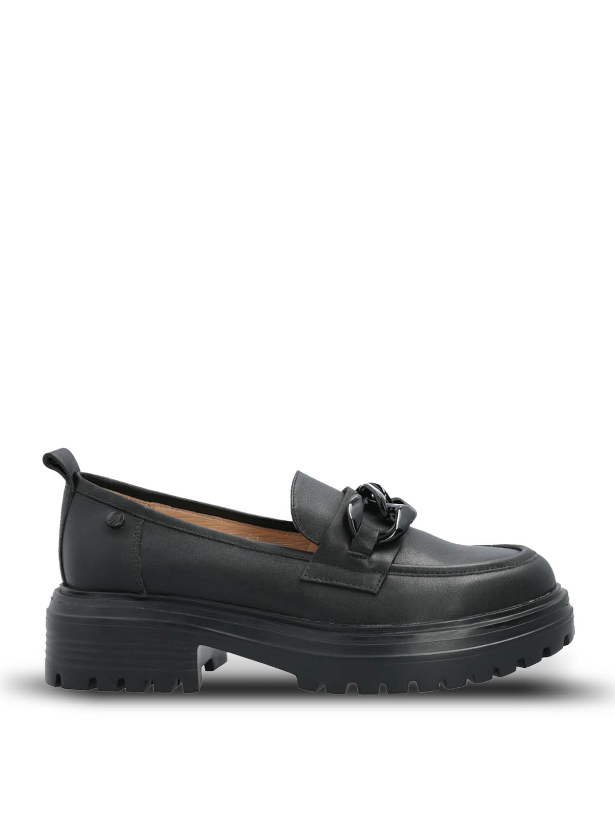 Mocasin Cuero Mujer Leboni Negro Hush Puppies | Hush Puppies